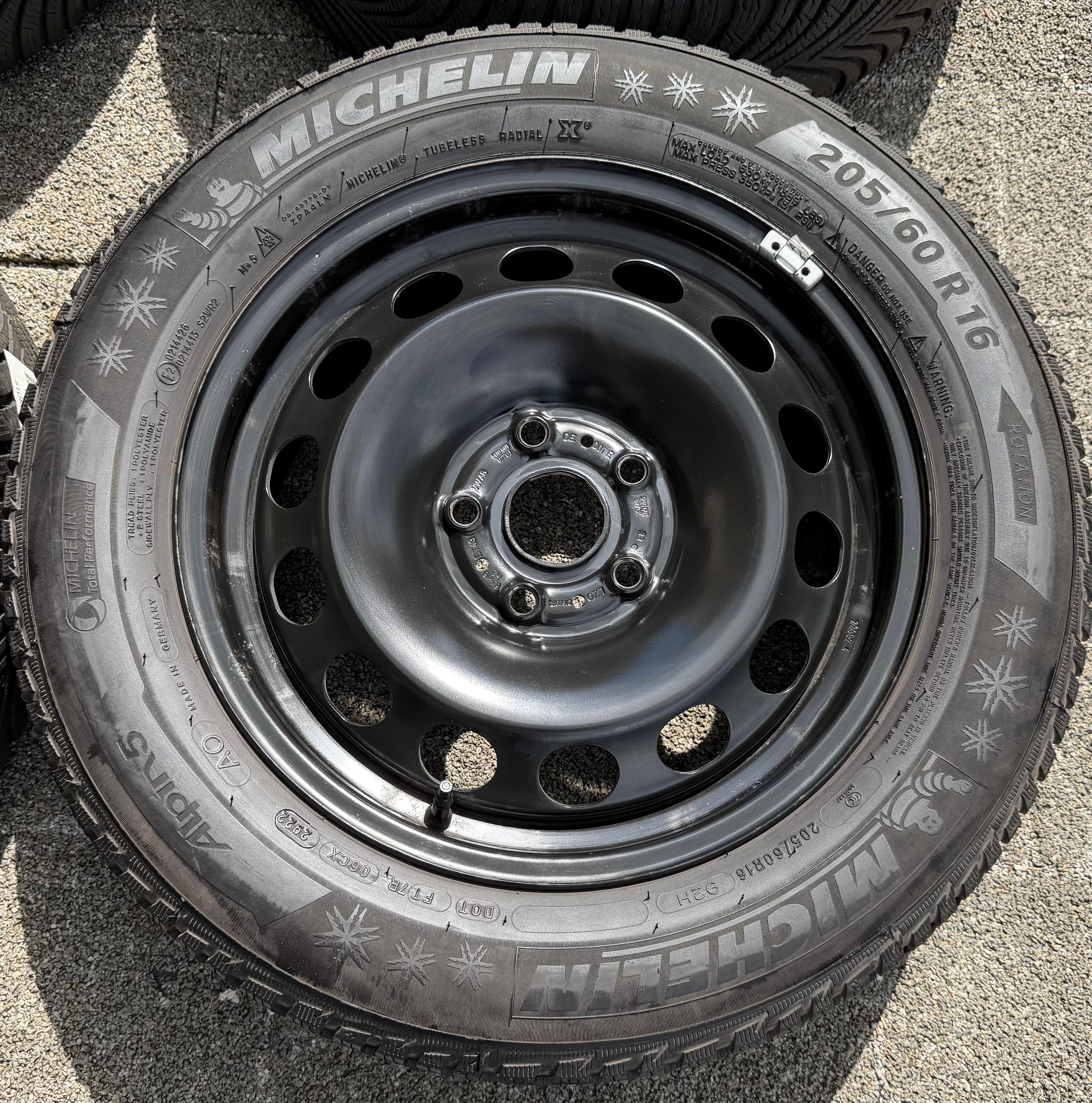 4 Winterräder Audi Q2 GA VW T-ROC A11 205/60R16 92H Michelin Alpin 5 Winterreifen