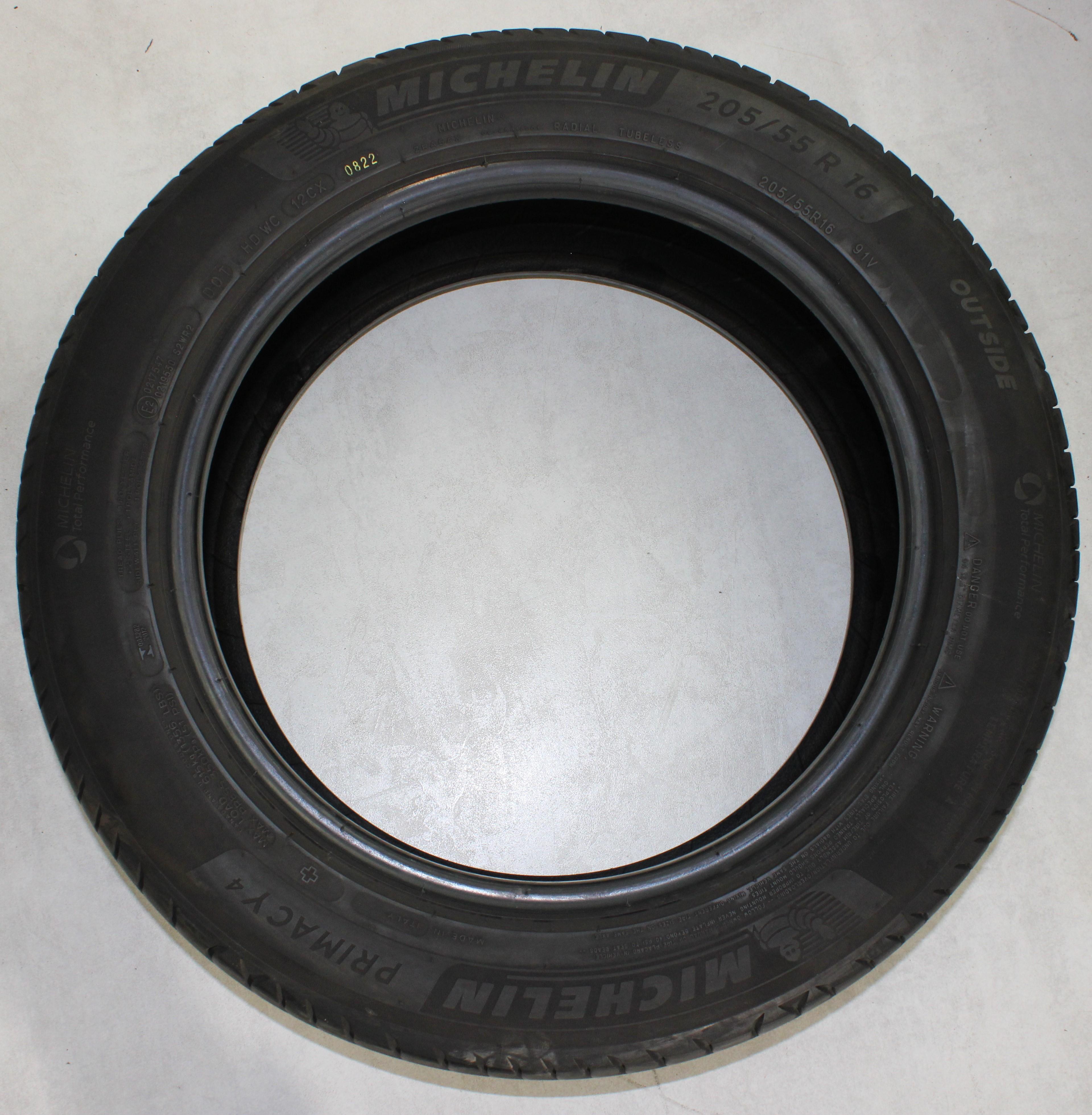 1 x 205/55R16 91V Sommerreifen Michelin Primacy 4 + 5-5,5mm 2022