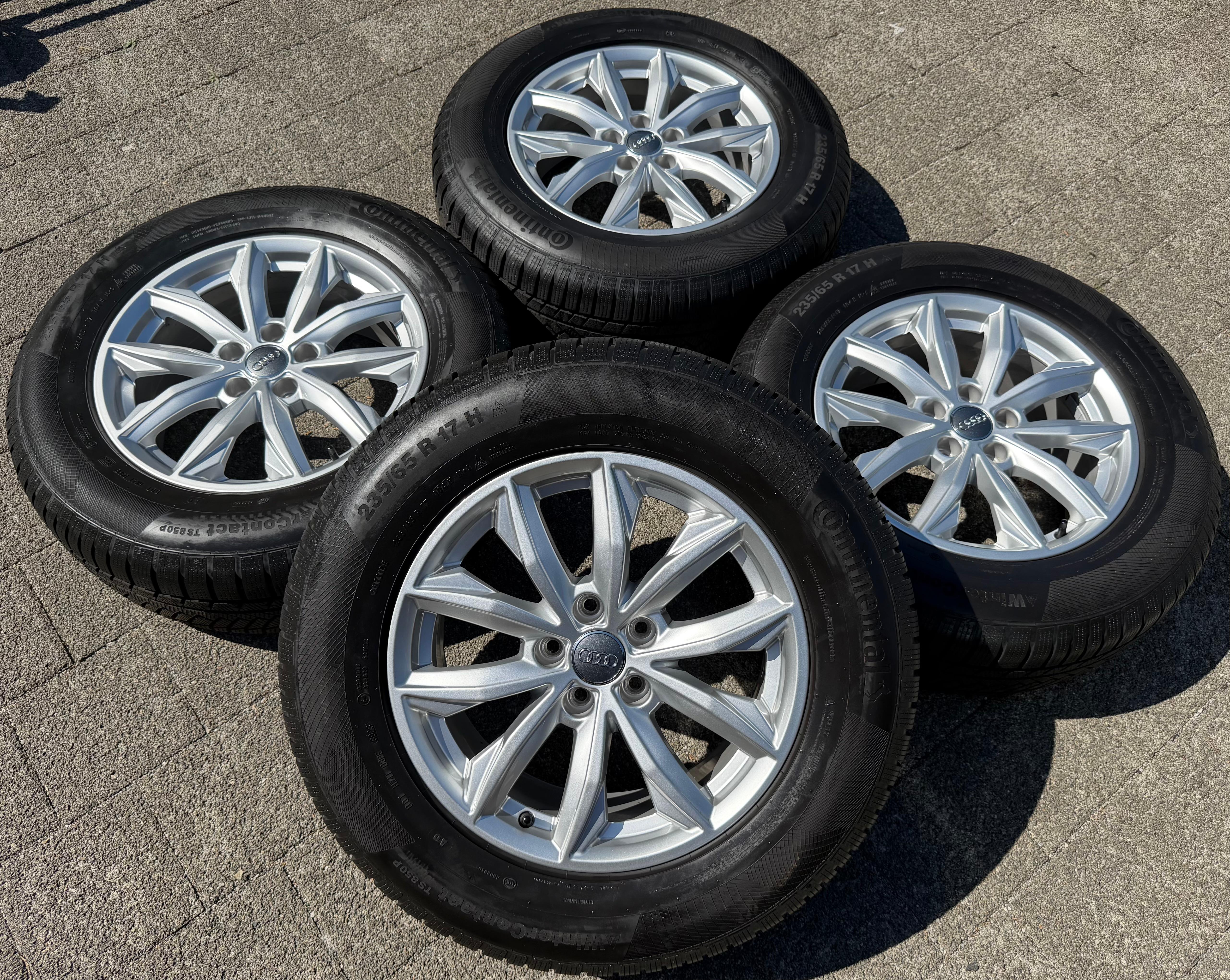 4 Original 17" Alu Winterräder Audi Q5 FY 80A601025J 7x17 ET34 235/65R17 104H 2023