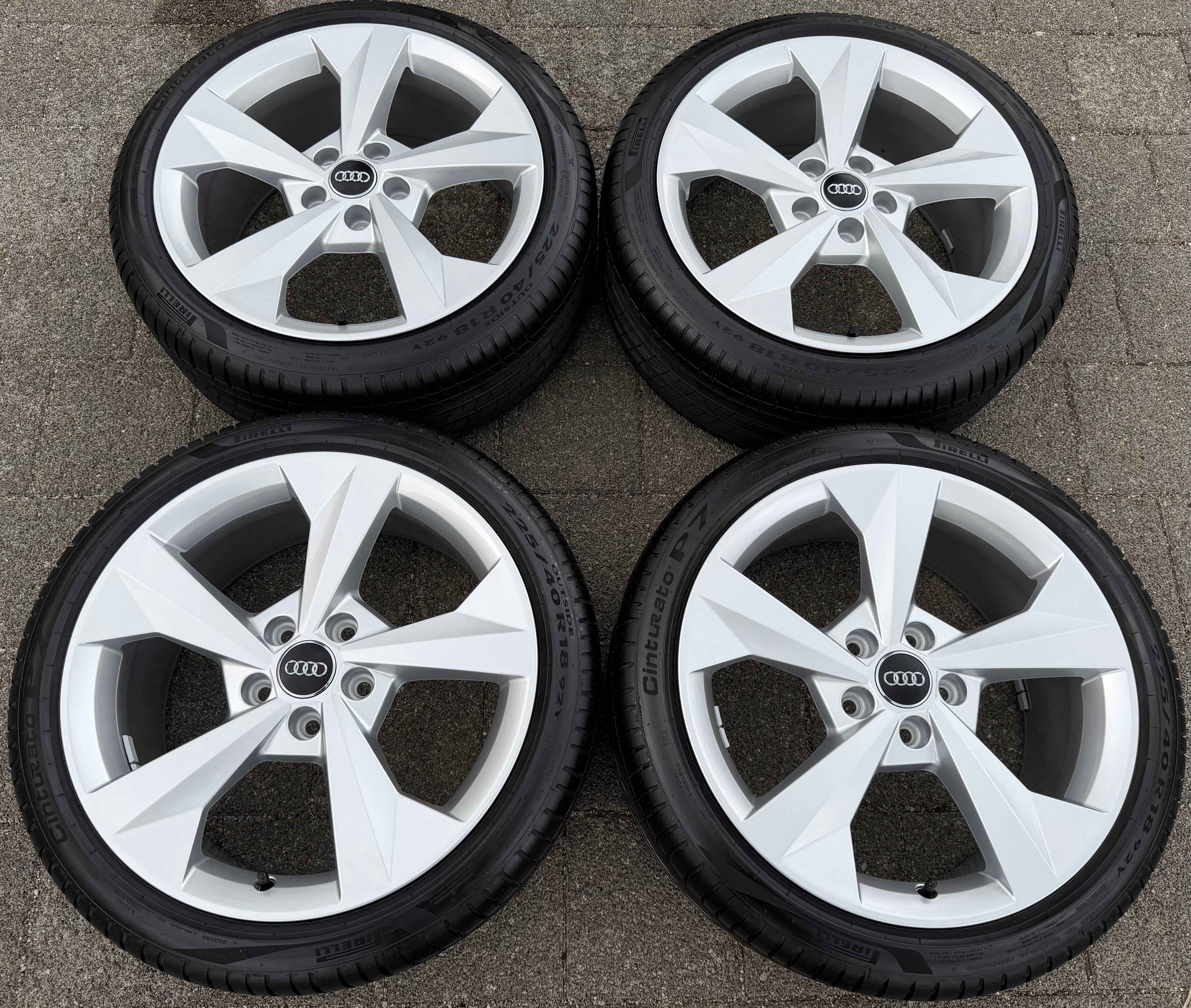 4 llantas de aluminio originales Sommer de 18" para Audi A3 S3 8Y 8Y0601025J 225/40R18 92V 2022, nuevas