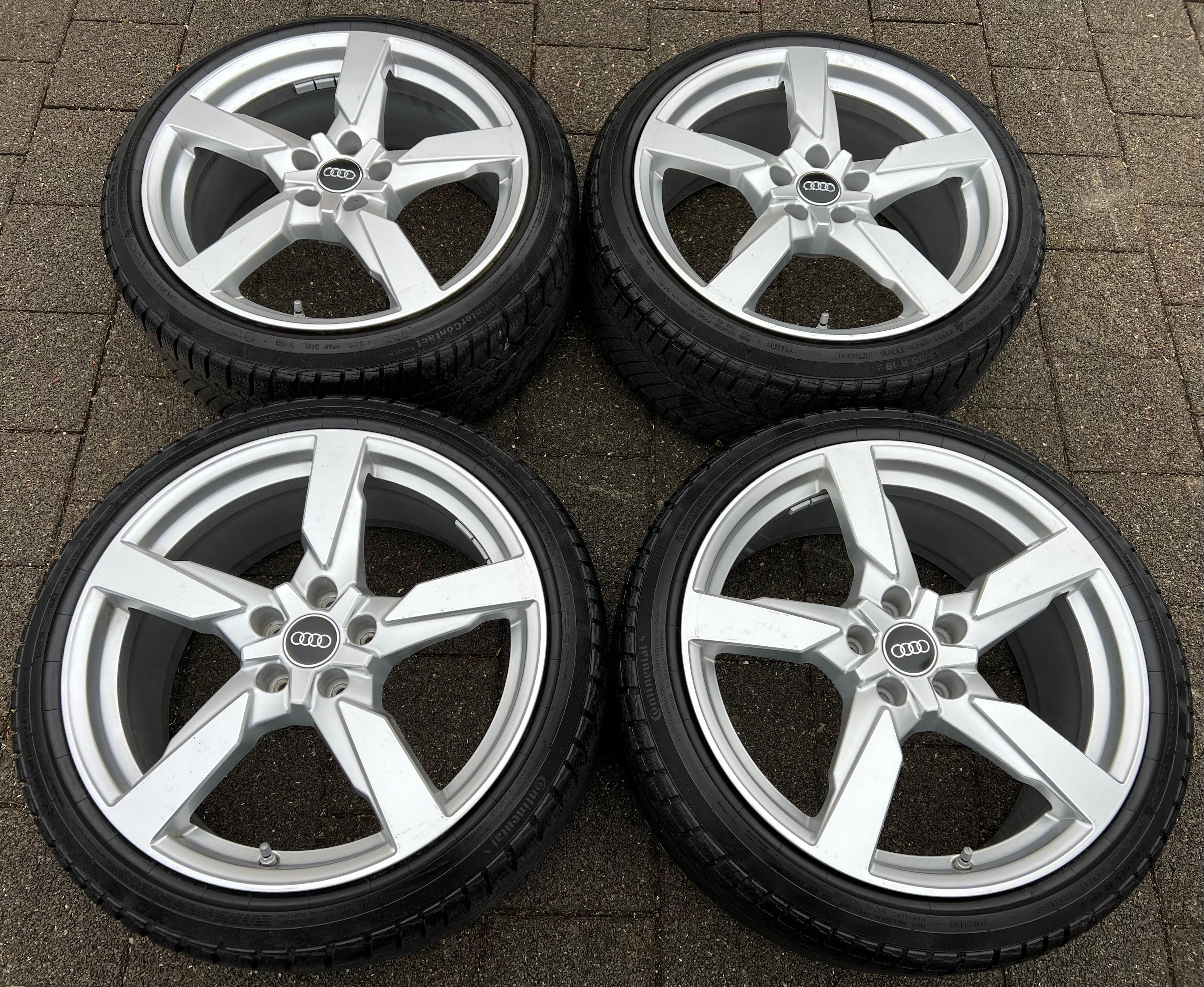 4 LLANTAS DE INVIERNO ORIGINALES DE ALUMINIO 19" AUDI TT TTS 8S 8S0601025AA 245/35R19 93W ENTREGA GRATUITA