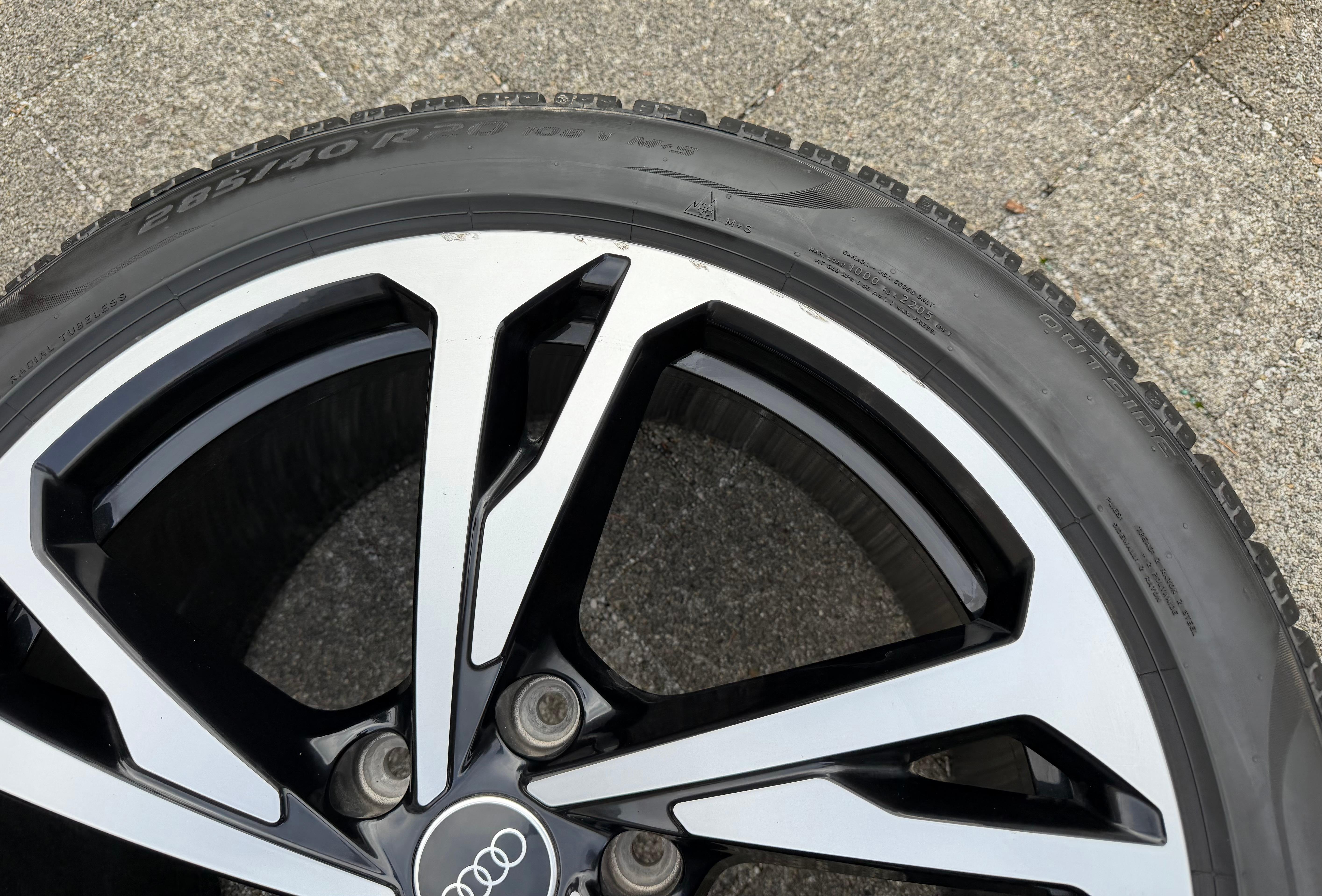 4 ORIGINAL 20" ALU WINTERRÄDER AUDI ETRON E-TRON GT 4J3601025AM 4J3601025AL