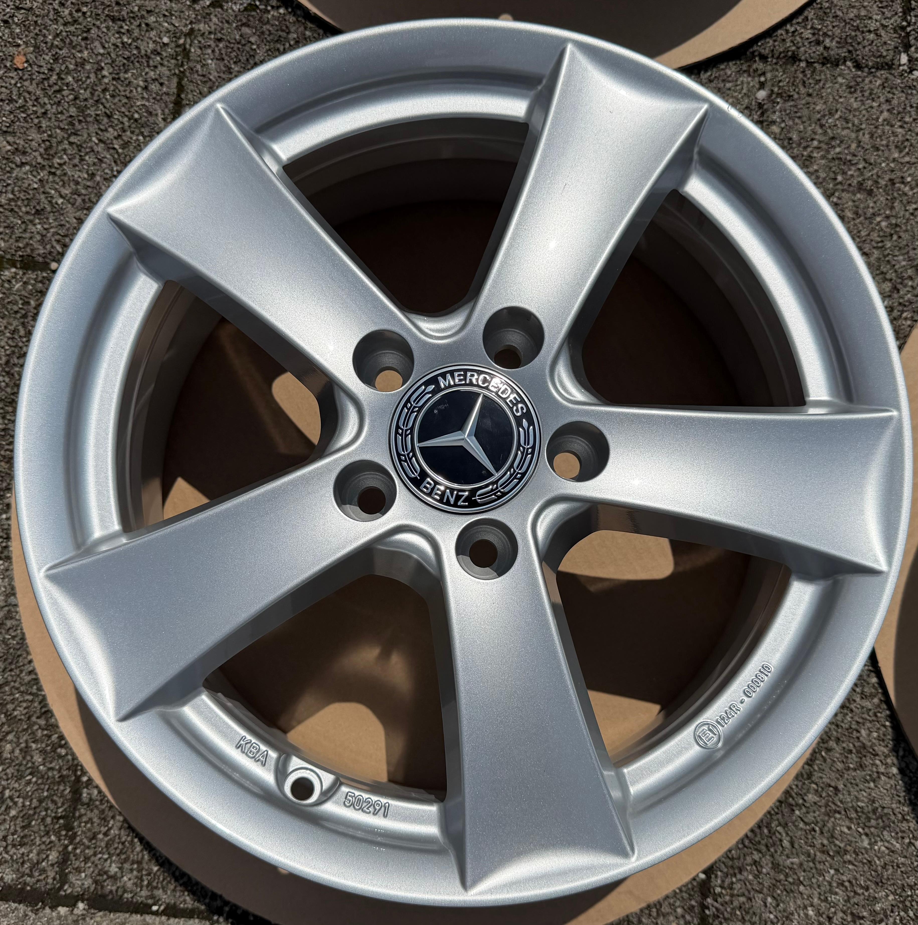 4 ALUFELGEN 16" MERCEDES A-KLASSE W176 B-KLASSE W246 CLA W117 6,5x16 ET49