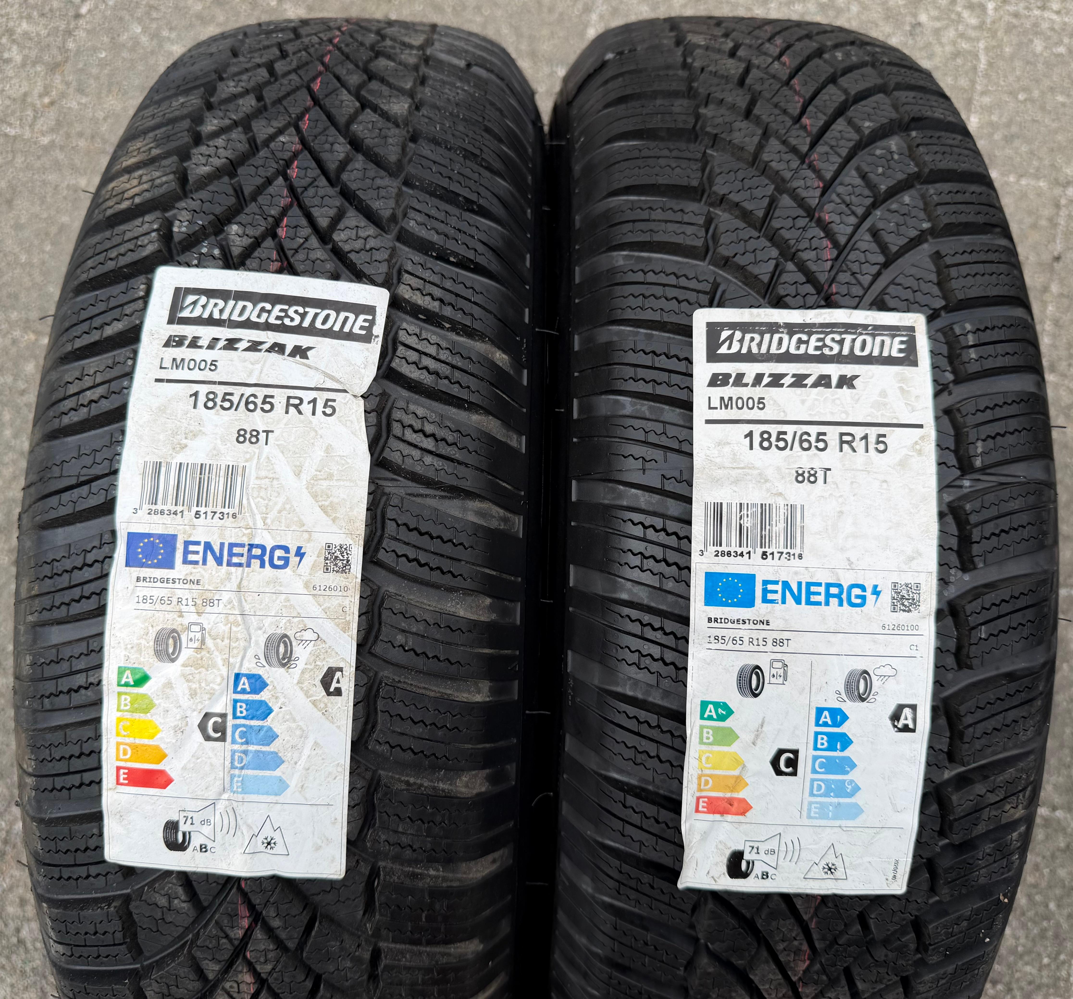 2 x 185/65R15 88T Winterreifen Bridgestone Blizzak LM005 NEU 2022