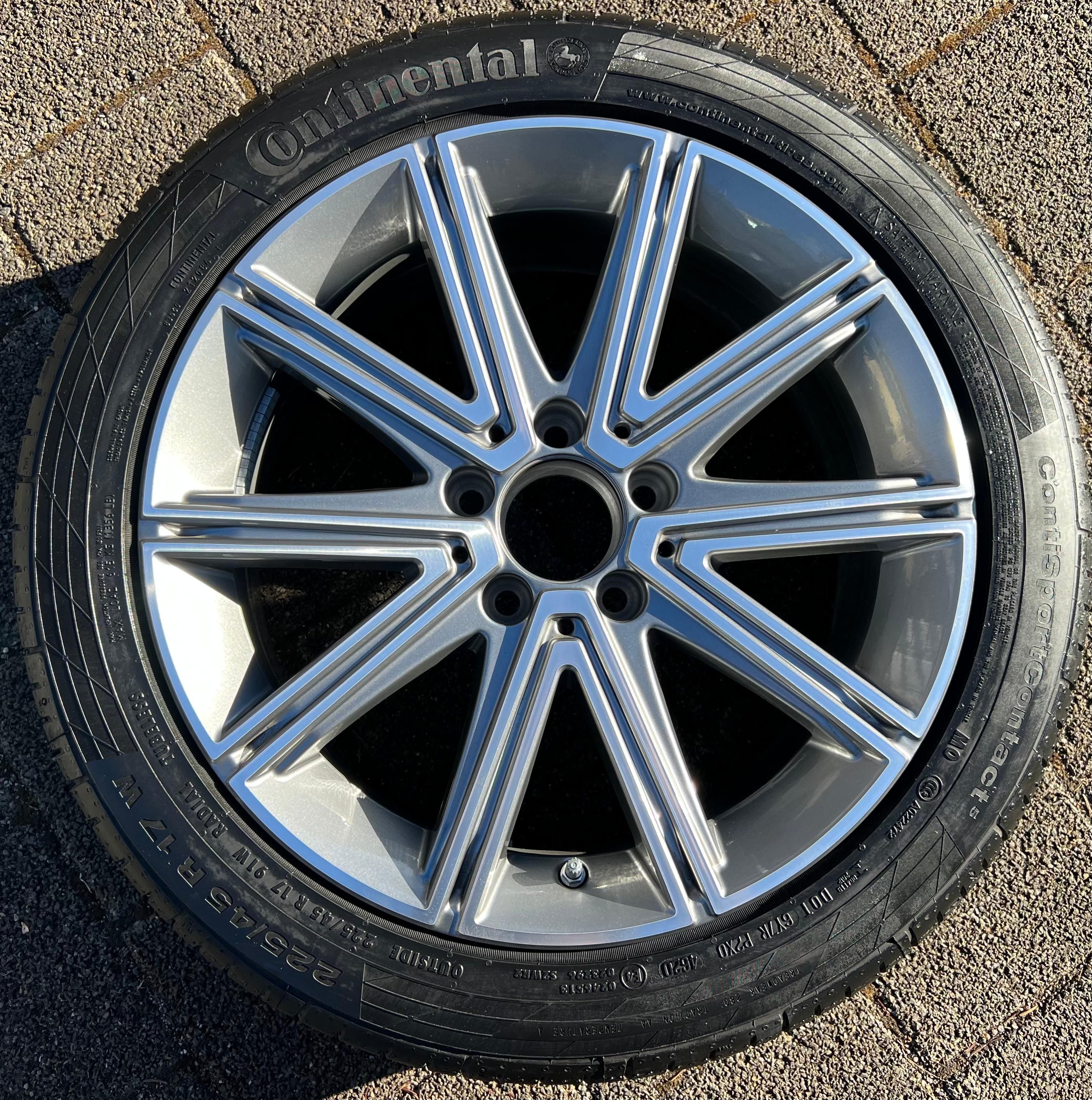 1 X LLANTAS ORIGINALES 17" ALUMINIO MERCEDES BENZ SLK W172 A1724011402 7,5x17 ET42 TPMS FREIHAUS