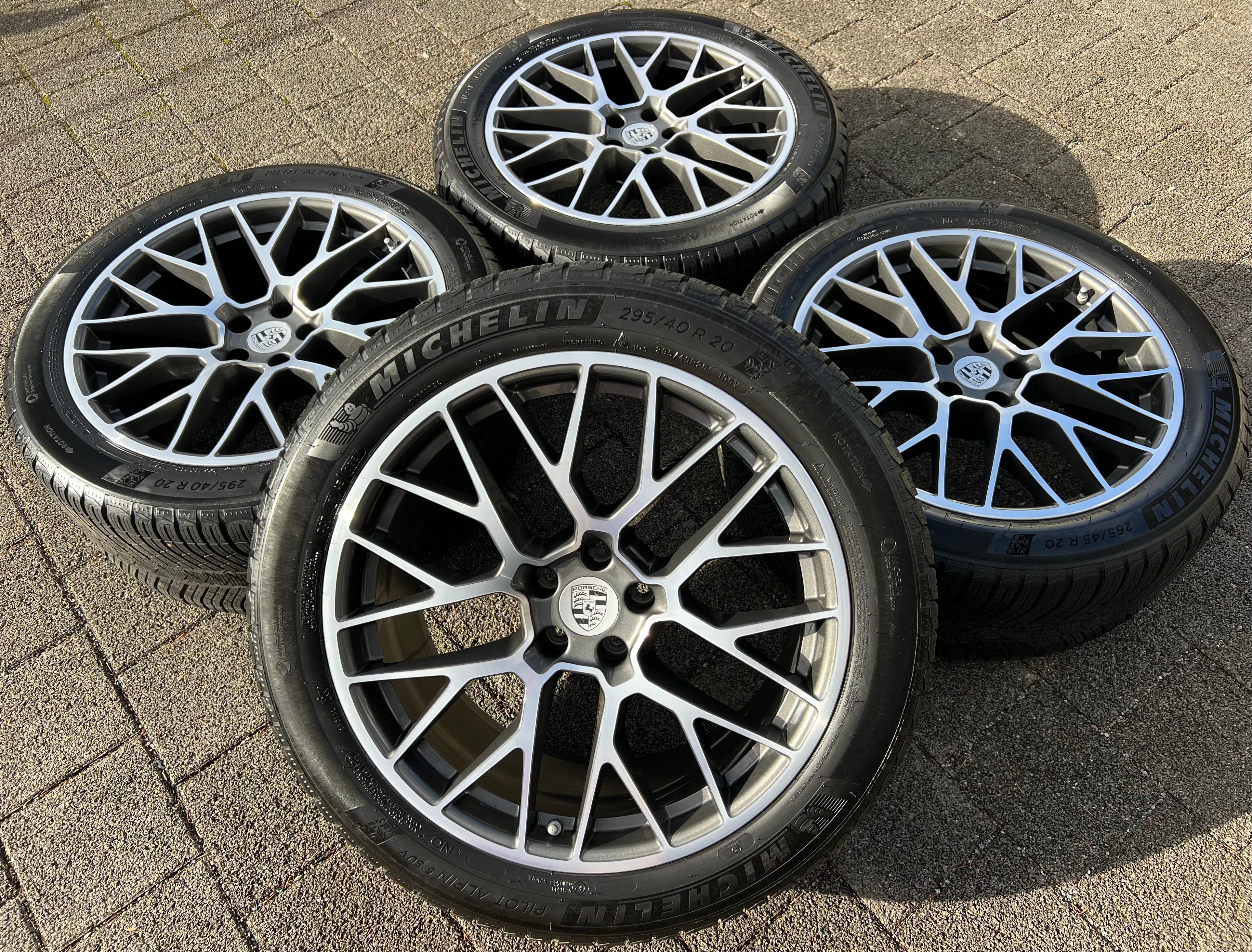 4 ORIGINAL 20" ALU WINTERRÄDER PORSCHE MACAN I & II RS SPYDER FELGEN MICHELIN