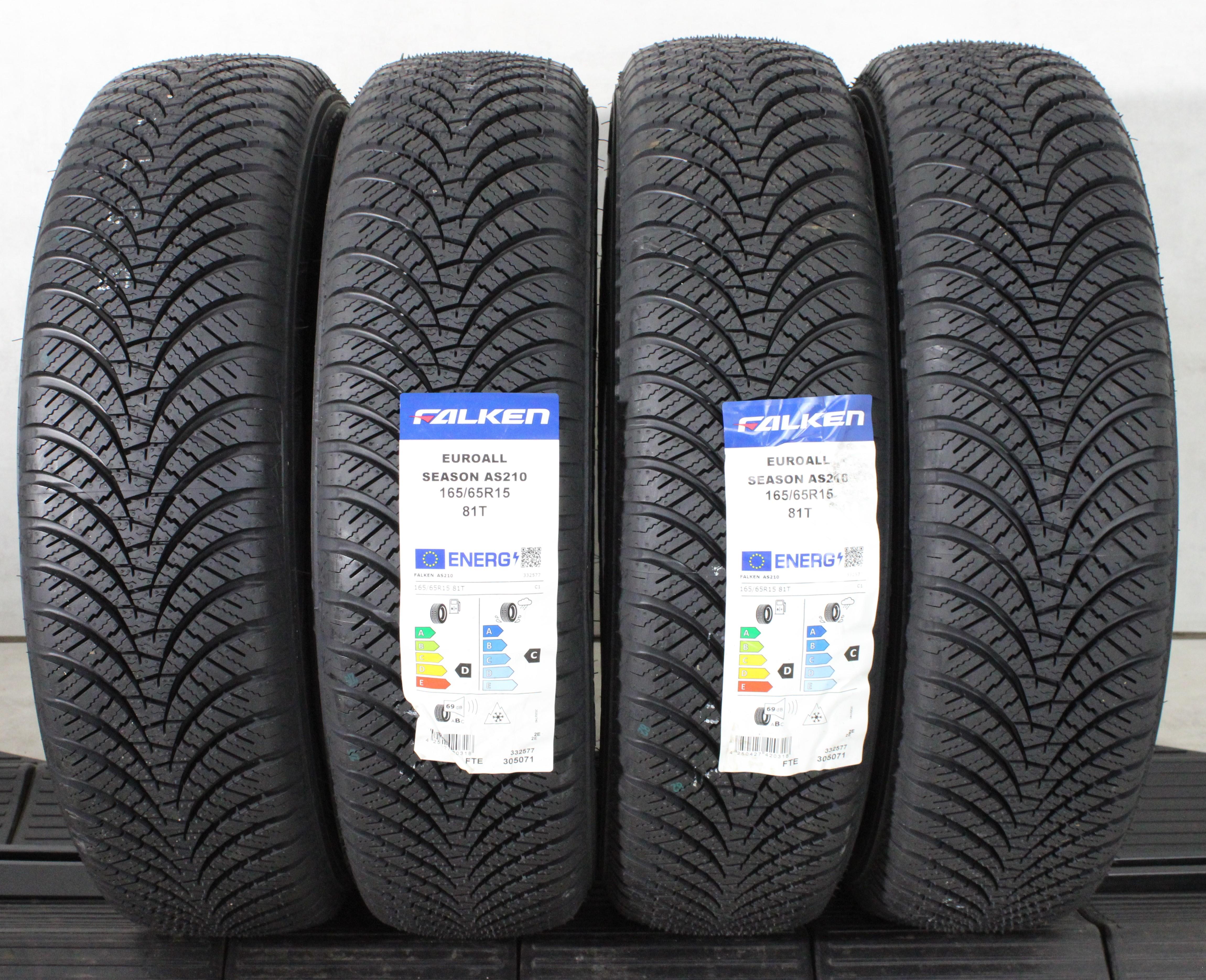 4 x 165/65R15 81T Ganzjahresreifen Falken Euroall Season AS210 2024 NEU