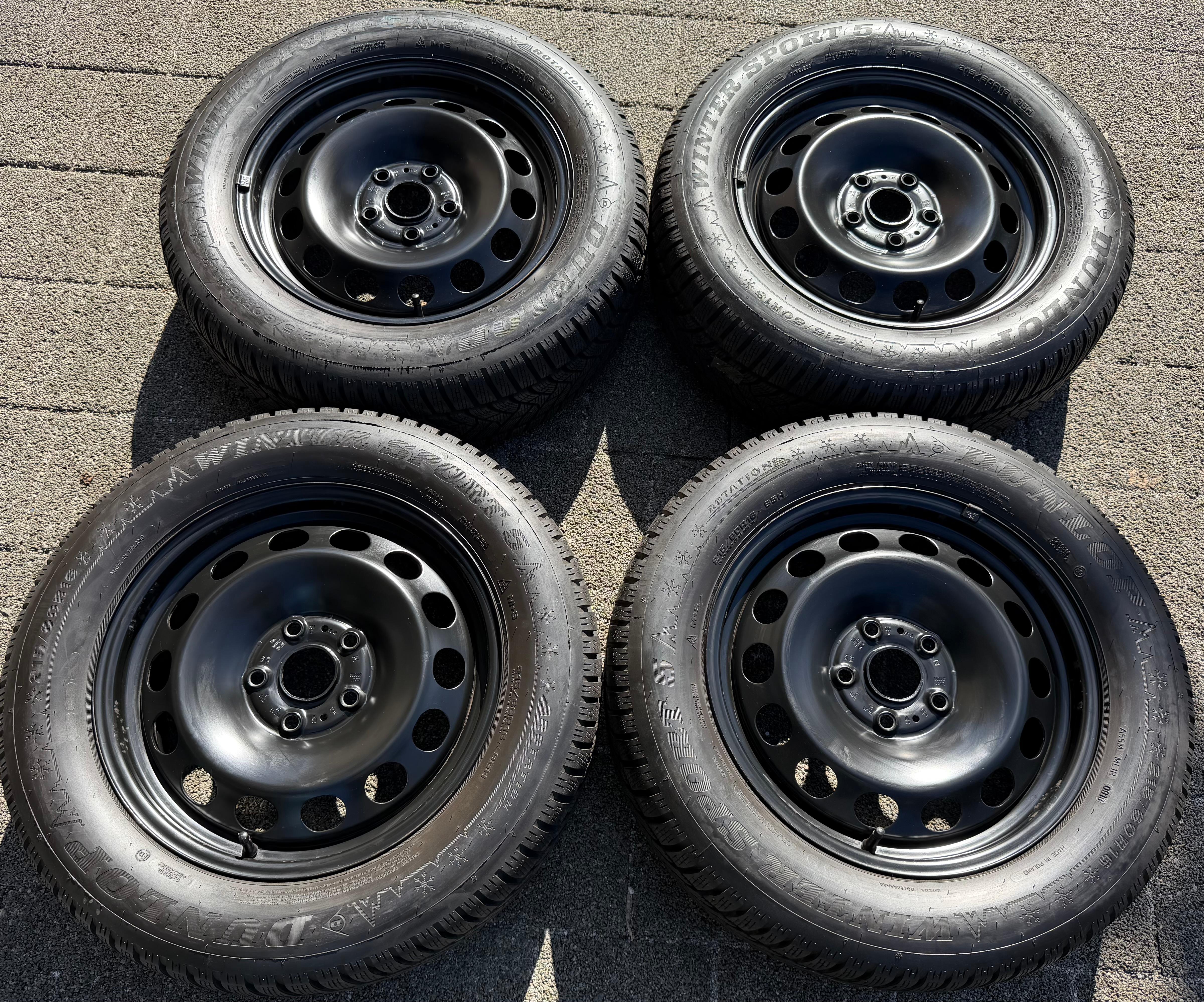 4 Winterräder VW T-Roc Skoda Karoq Seat Cupra Ateca 215/60R16 95H Dunlop