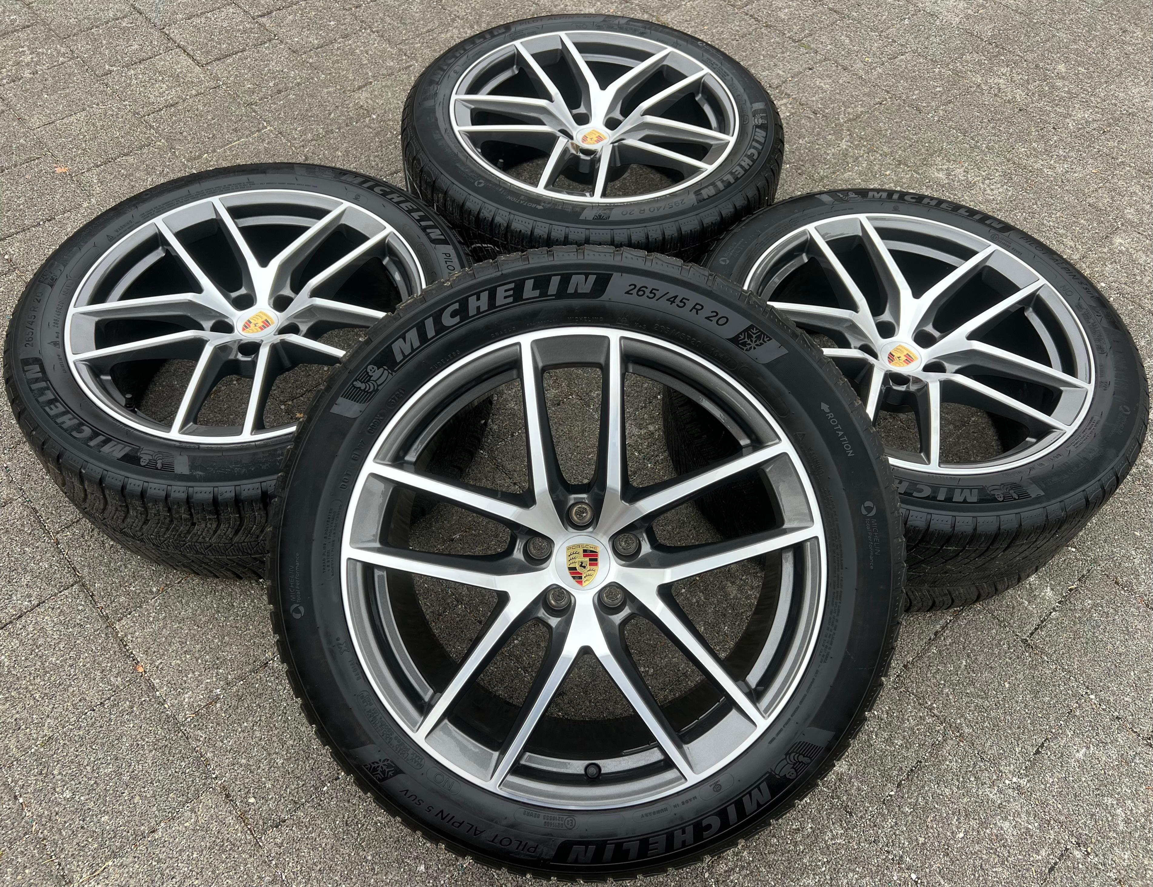 4 ORIGINAL 20" ALUFELGEN PORSCHE MACAN 95B 95B601025EJ 95B601025EK RDKS FREIHAUS