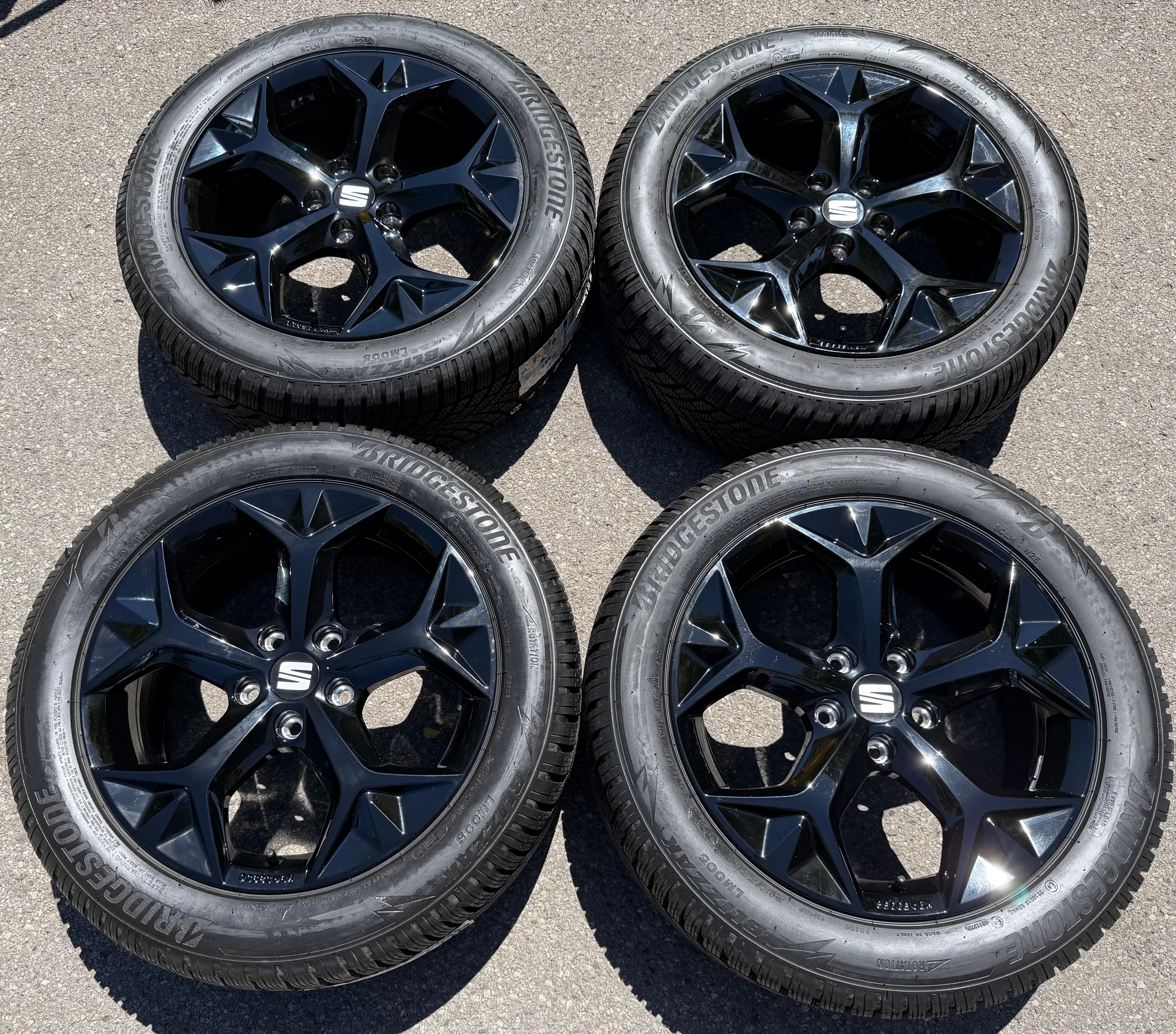 4 llantas de aluminio originales de invierno de 17" para SEAT Ateca Cupra 575071497H 215/55R17 98V 2022, nuevas
