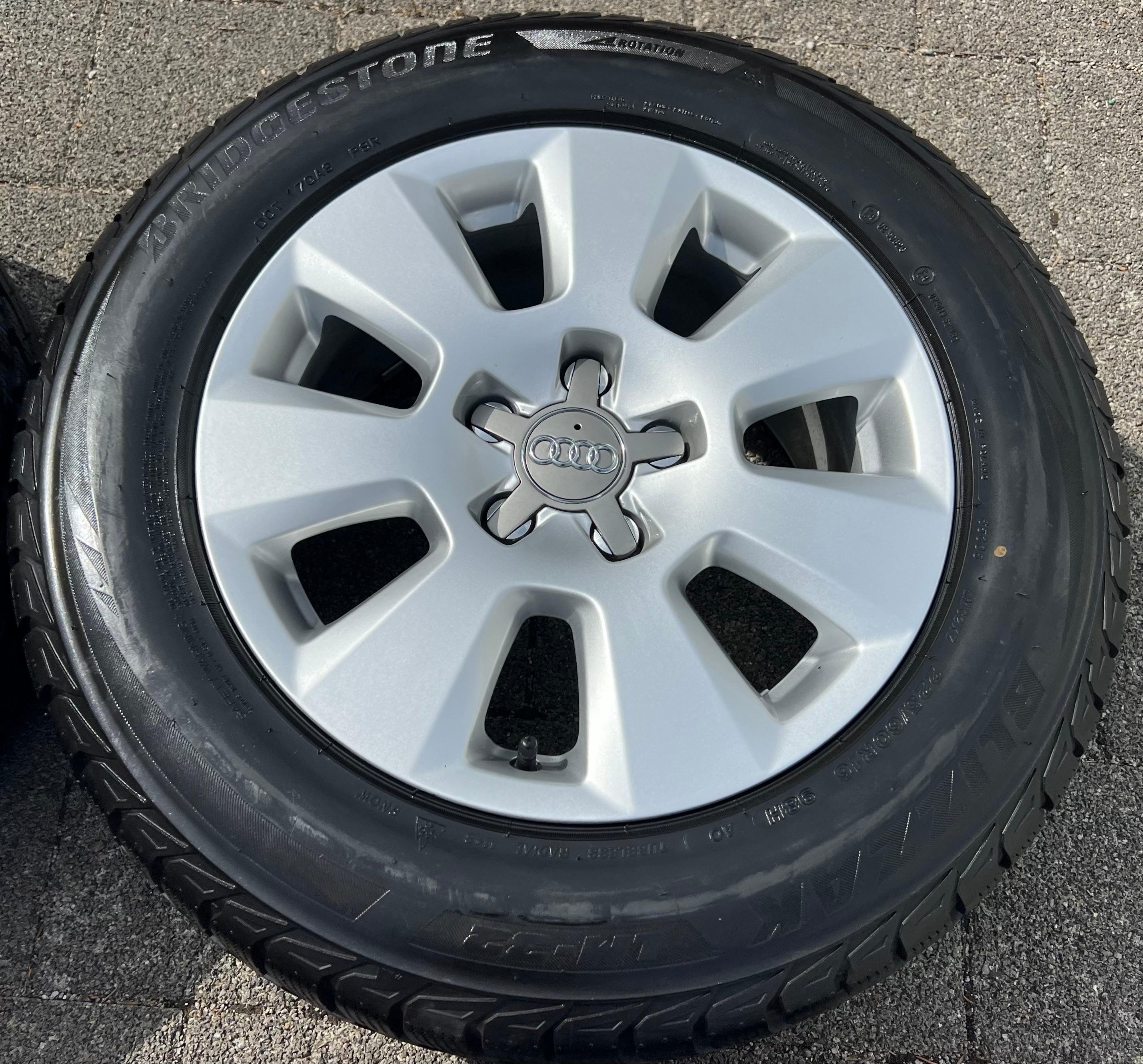 4 ORIGINAL 16" ALU WINTERRÄDER AUDI A6 4G 4G1 225/60R16 98H 7,5-8MM FREIHAUS