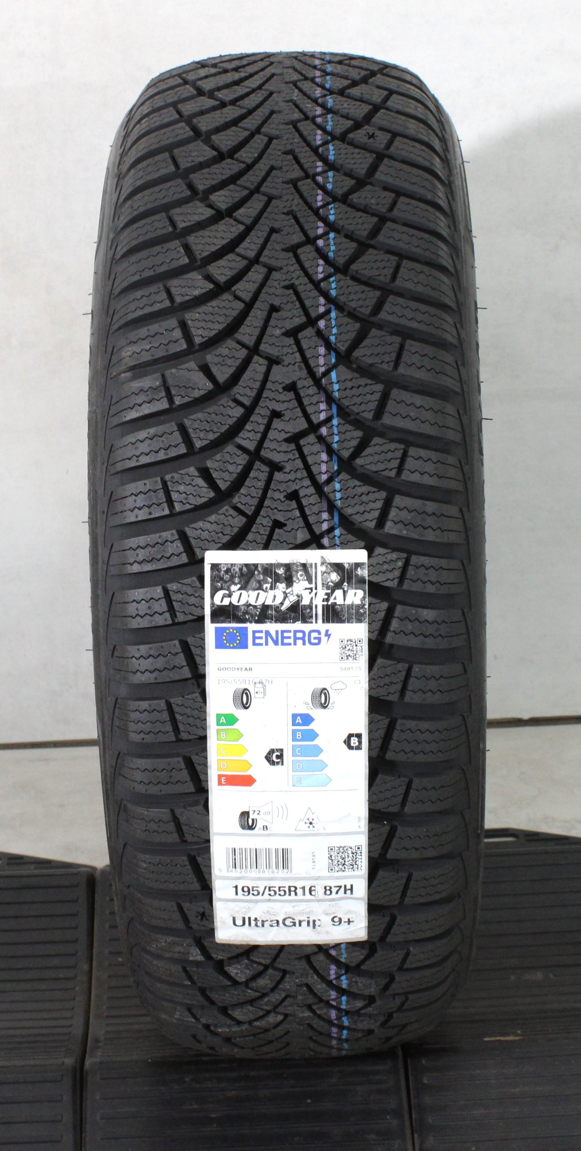1 x 195/55R16 87H Winterreifen Goodyear Ultra Grip 9+ 2022