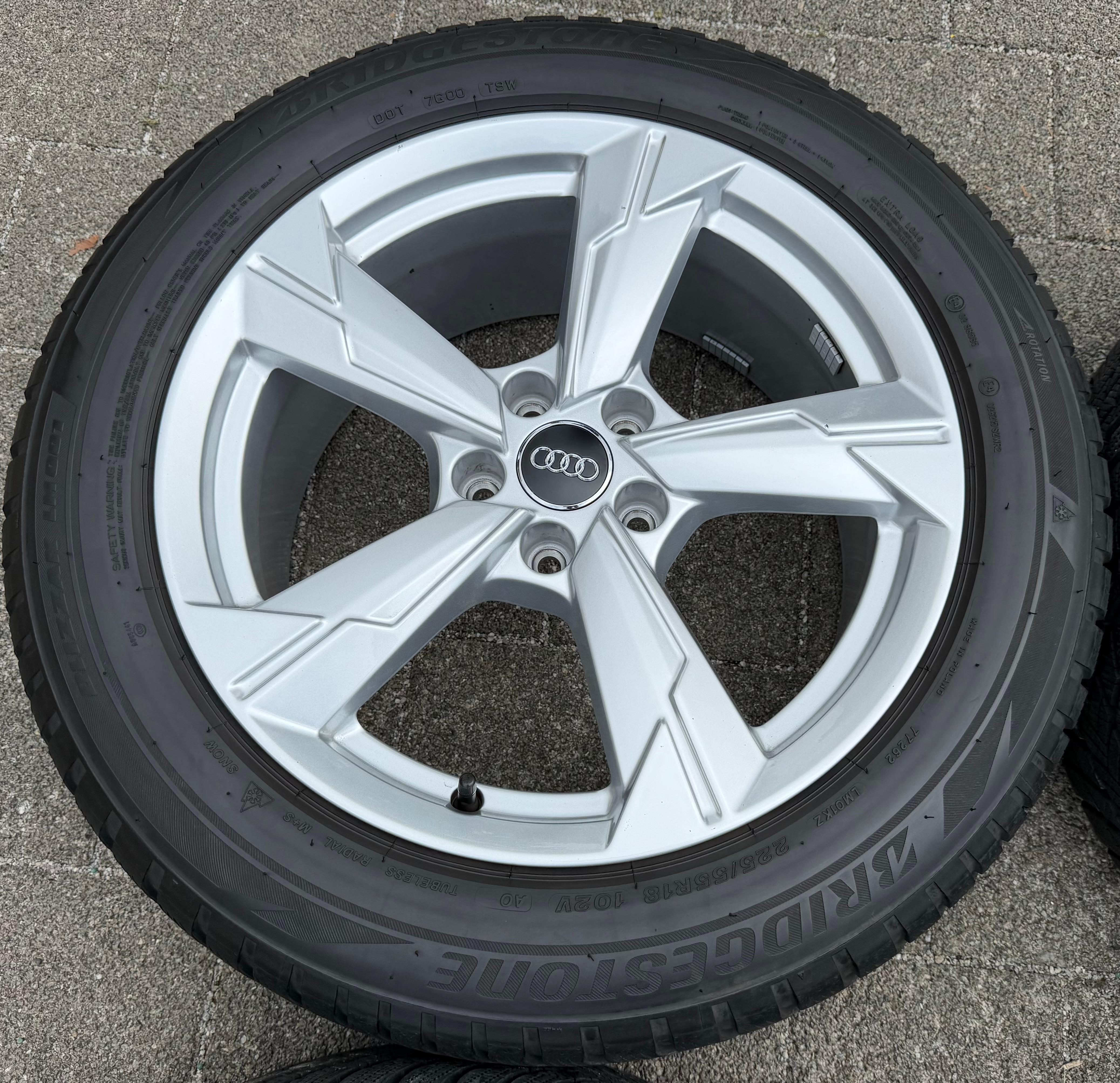 4 ORIGINAL 18" ALU WINTERRÄDER AUDI A6 4K C8 225/55R18 102V BRIDGESTONE 2023