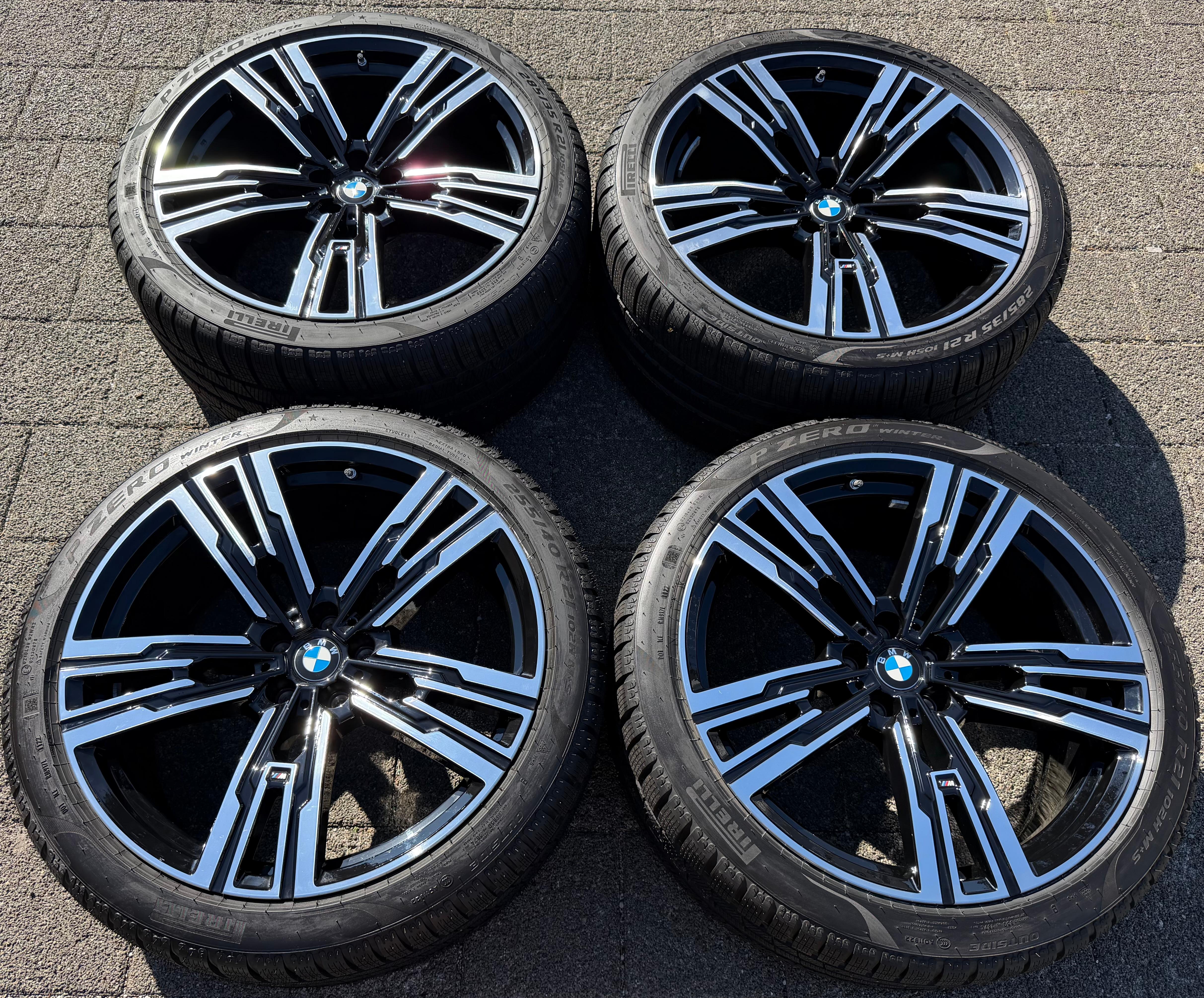 4 Original 21" Alu Winterräder BMW 7ER Reihe i7 G70 X3 G45 Styling 908M RDKS