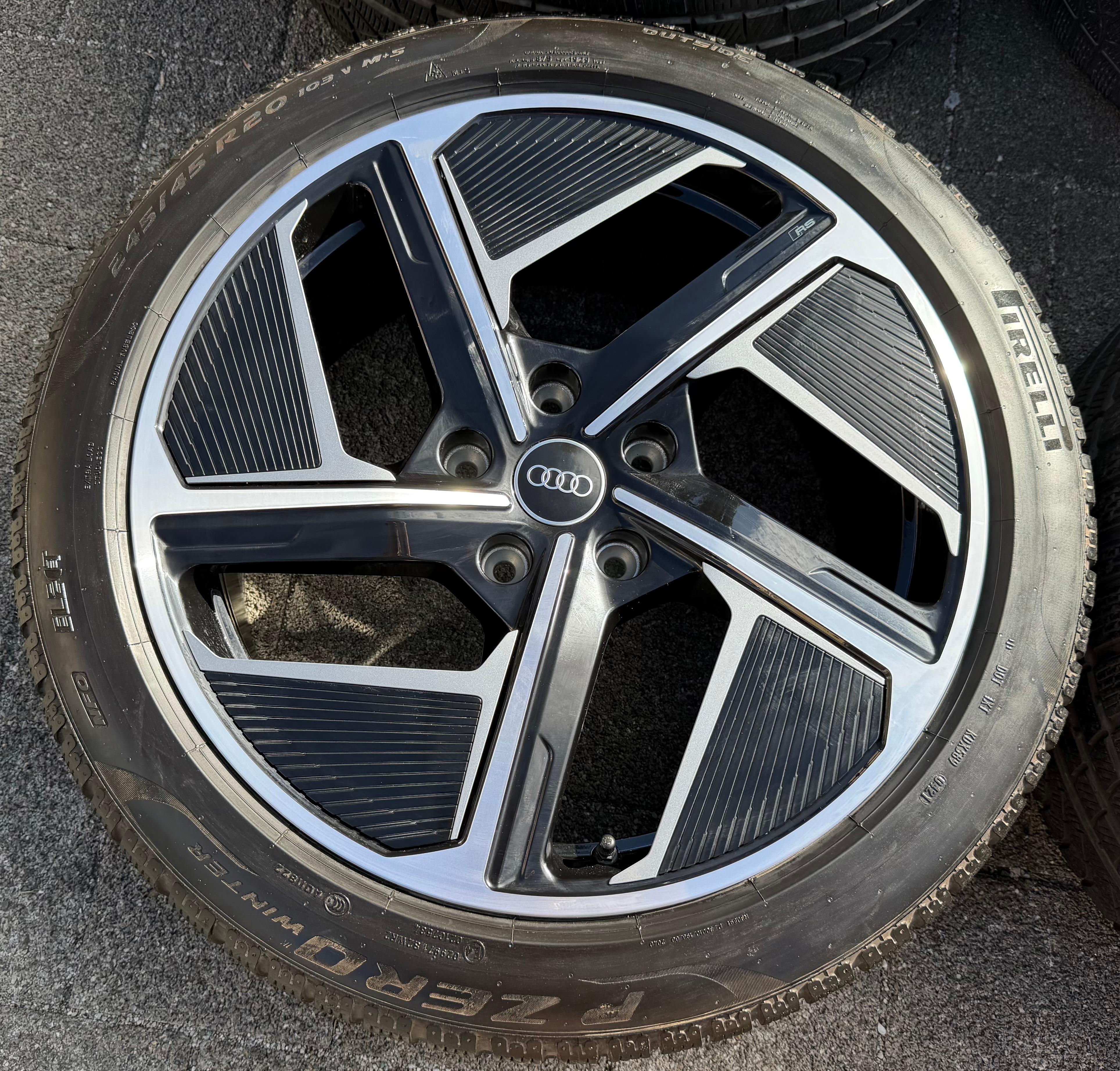 4 ORIGINAL 20" ALU WINTERRÄDER AUDI ETRON E-TRON GT 4J3601025F 4J3601025H