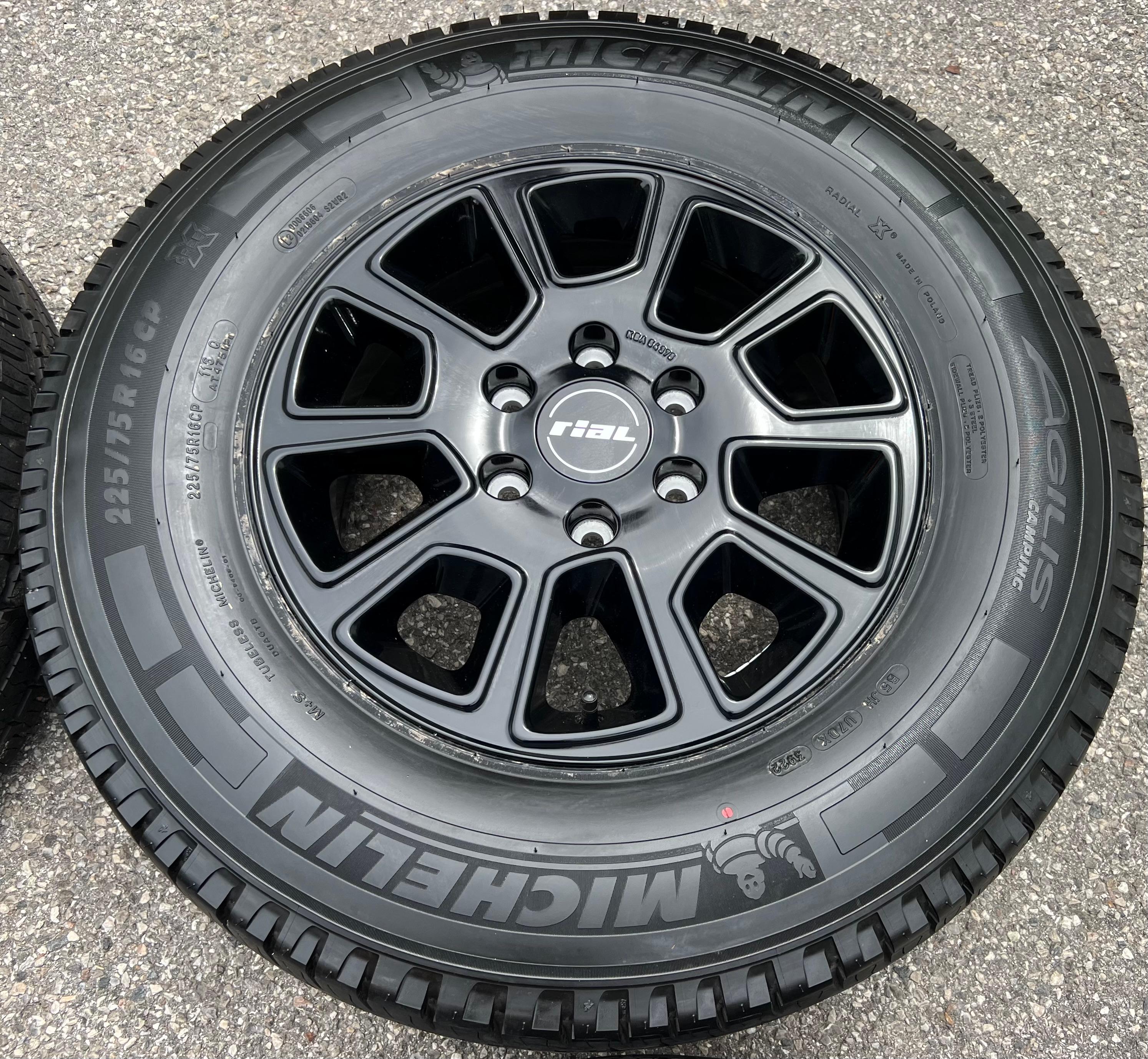 4 ALU SOMMERRÄDER MERCEDES SPRINTER W906 W907 VW CRAFTER 225/75R16C 116Q MICHELIN FREIHAUS