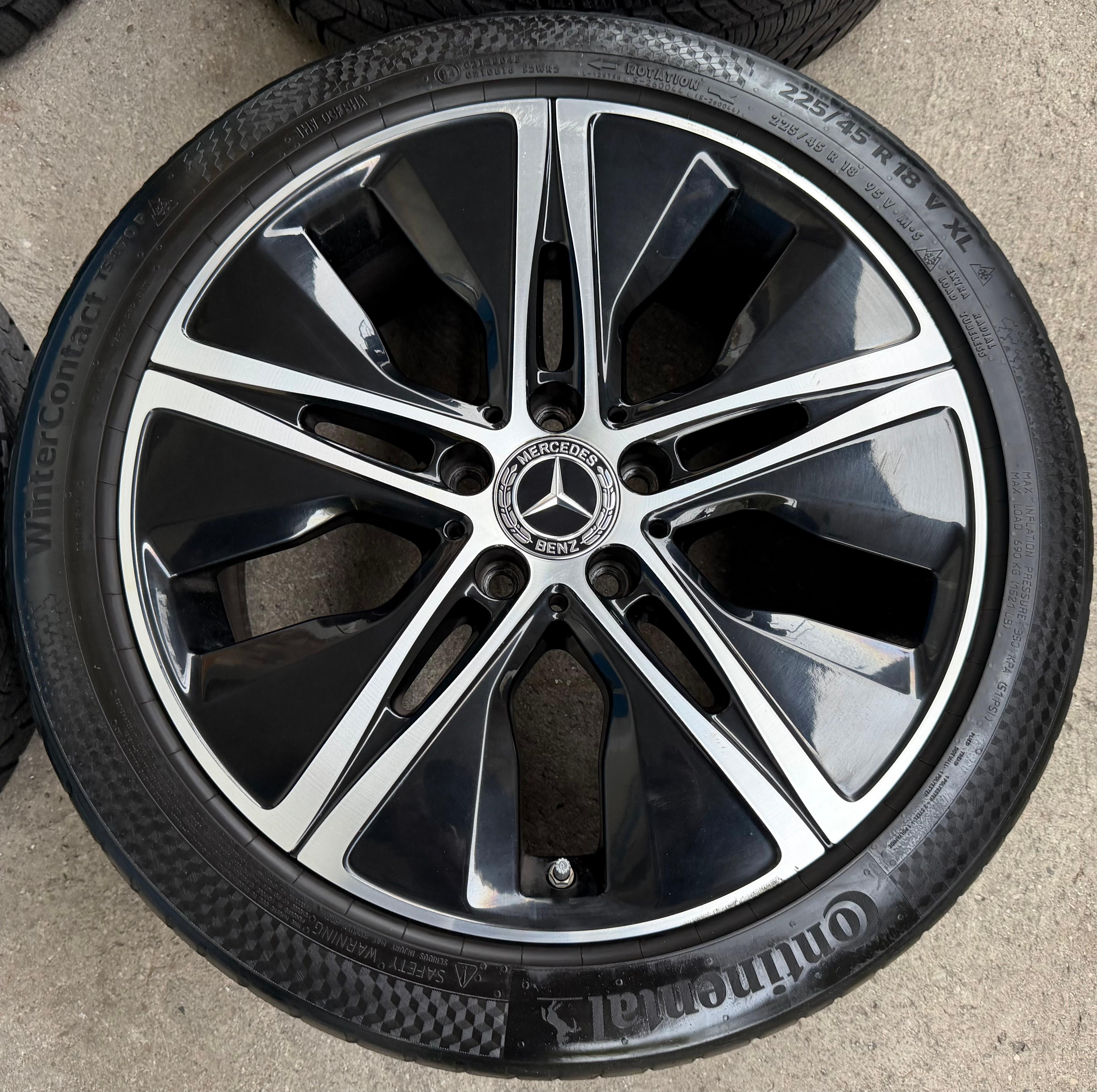 4 ORIGINAL 18" ALUFELGEN MERCEDES C-KLASSE W205 A2054018200 A2054018300 RDKS