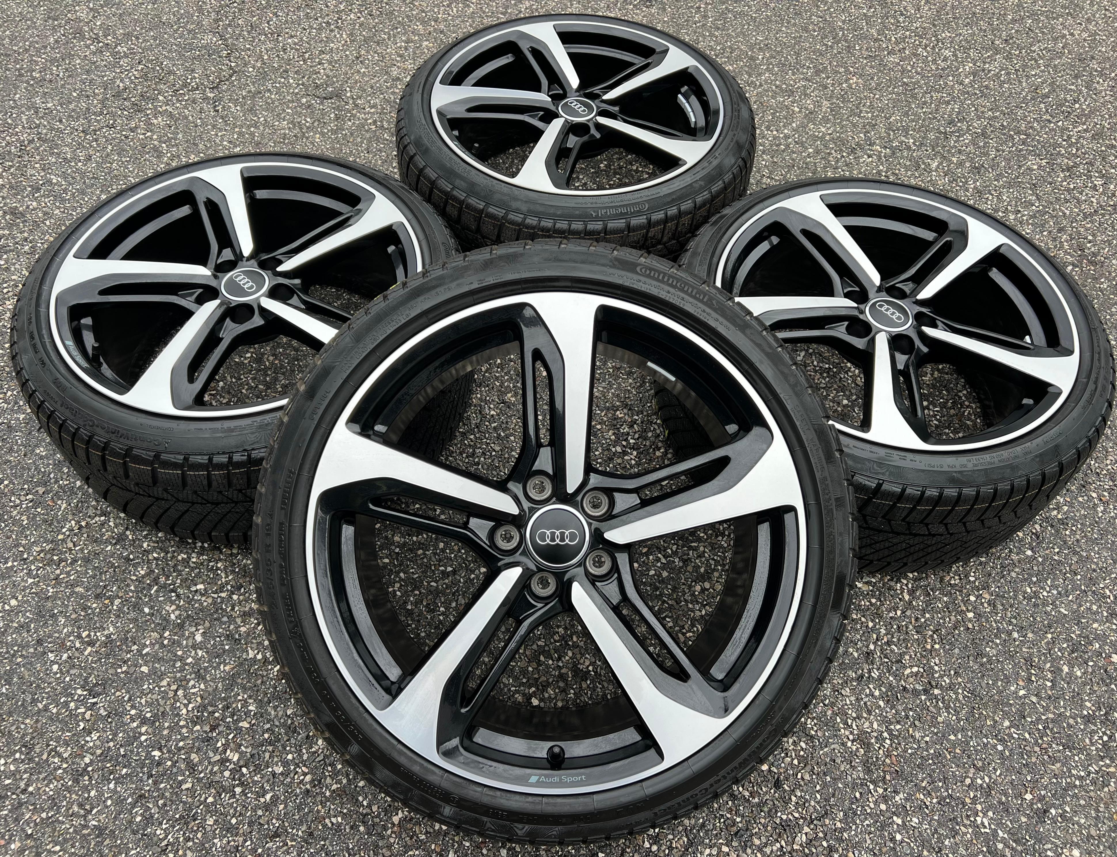 4 ORIGINELE 19" ALUMINIUM WINTERWIELEN AUDI TT 8S 8S0601025B - 245/35R19 93W "BLADE" 2018 GRATIS LEVERING