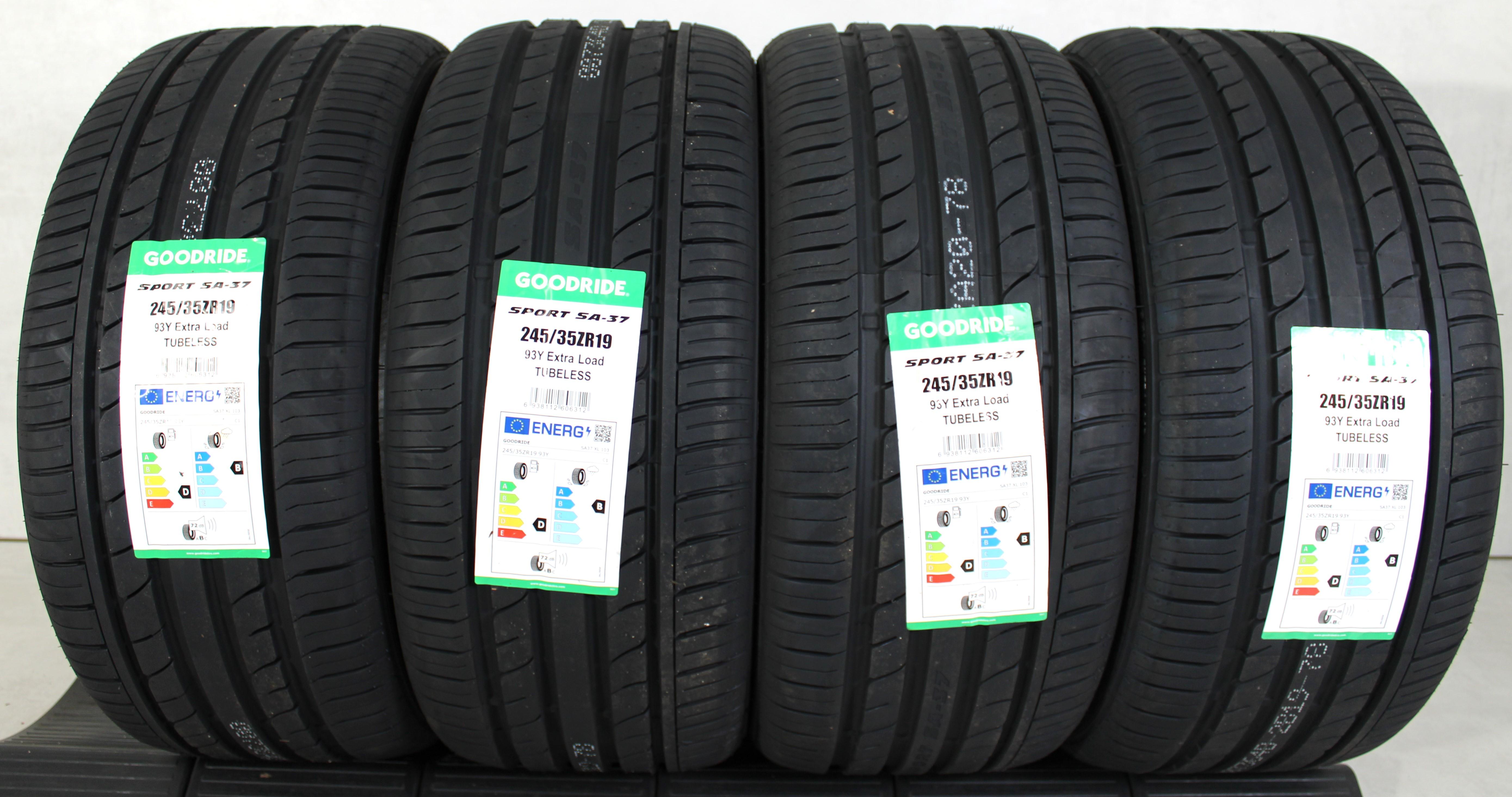 4 neumáticos de verano 245/35R19 93Y Goodride Sport SA-37 2024 XL