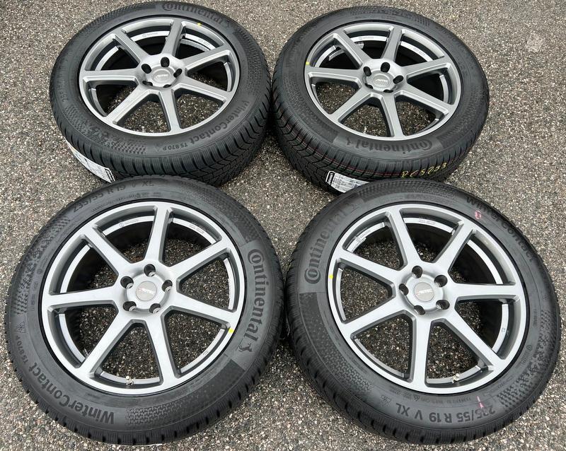 4 ROUES D'HIVER ALU 19" AUDI Q4 FZ SKODA ENYAQ NY VW ID.4 ID4 E2 CONTINENTAL 2022