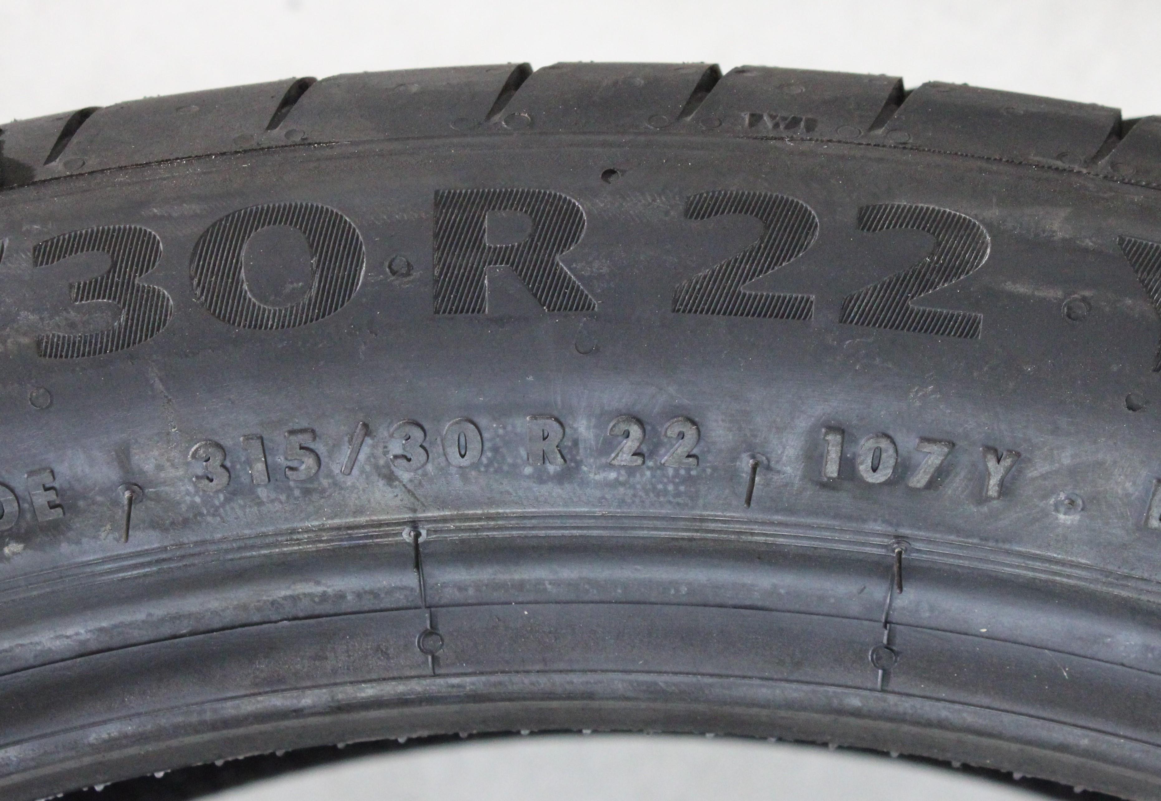 1 neumático de verano 315/30R22 107Y Continental Premium Contact 6 * Profundidad total del dibujo 2022 XL