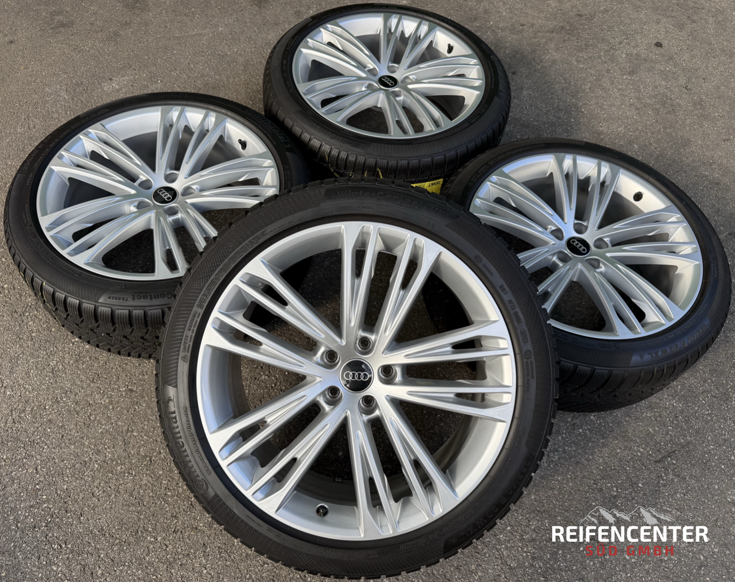 4 ruedas de invierno originales de aleación de 20" para Audi A7 S7 4K 4K8601025F 255/40R20 101W Continental