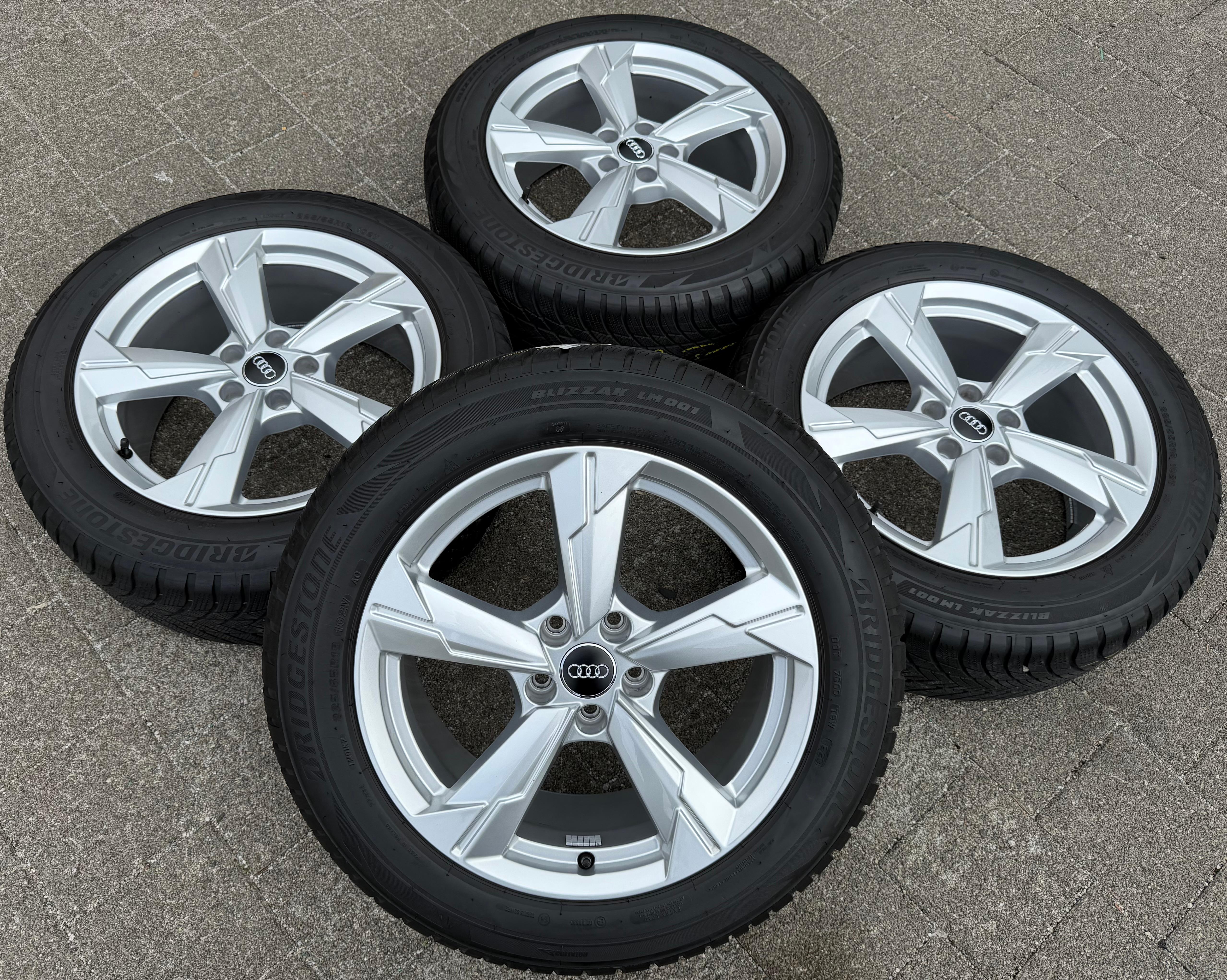 4 ORIGINAL 18" ALU WINTERRÄDER AUDI A6 4K C8 225/55R18 102V BRIDGESTONE 2023