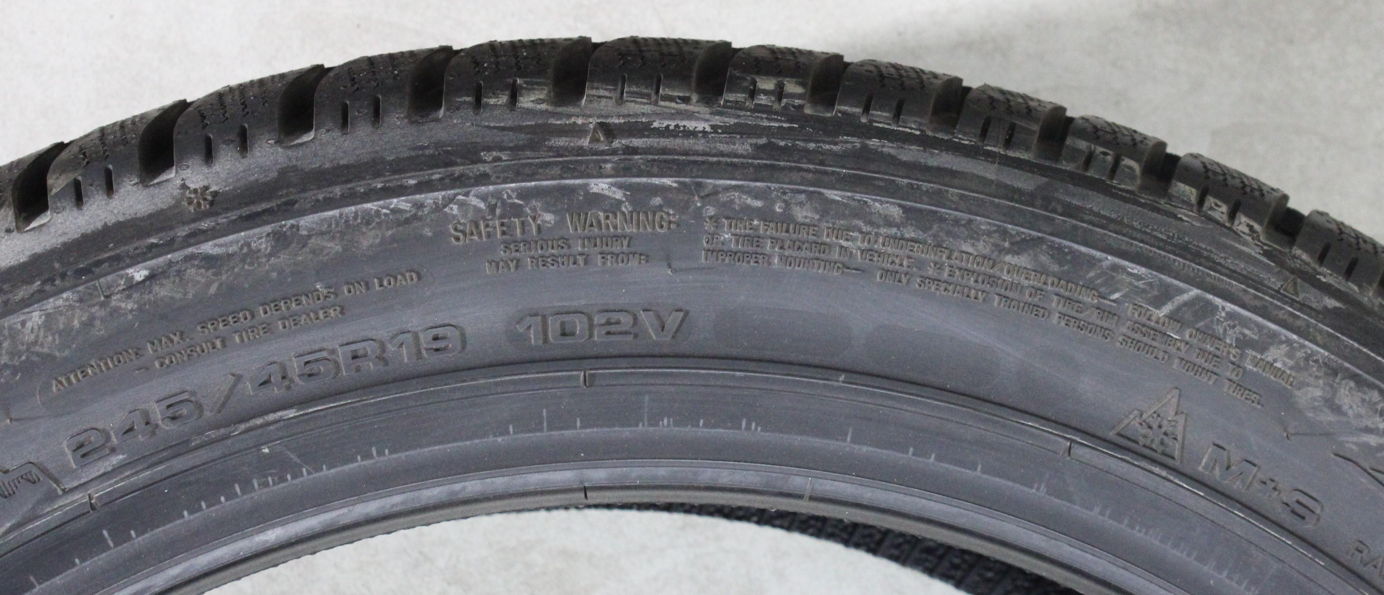 4 x 245/45R19 102V pneus hiver Dunlop Winter Sport 5 2022 NEU
