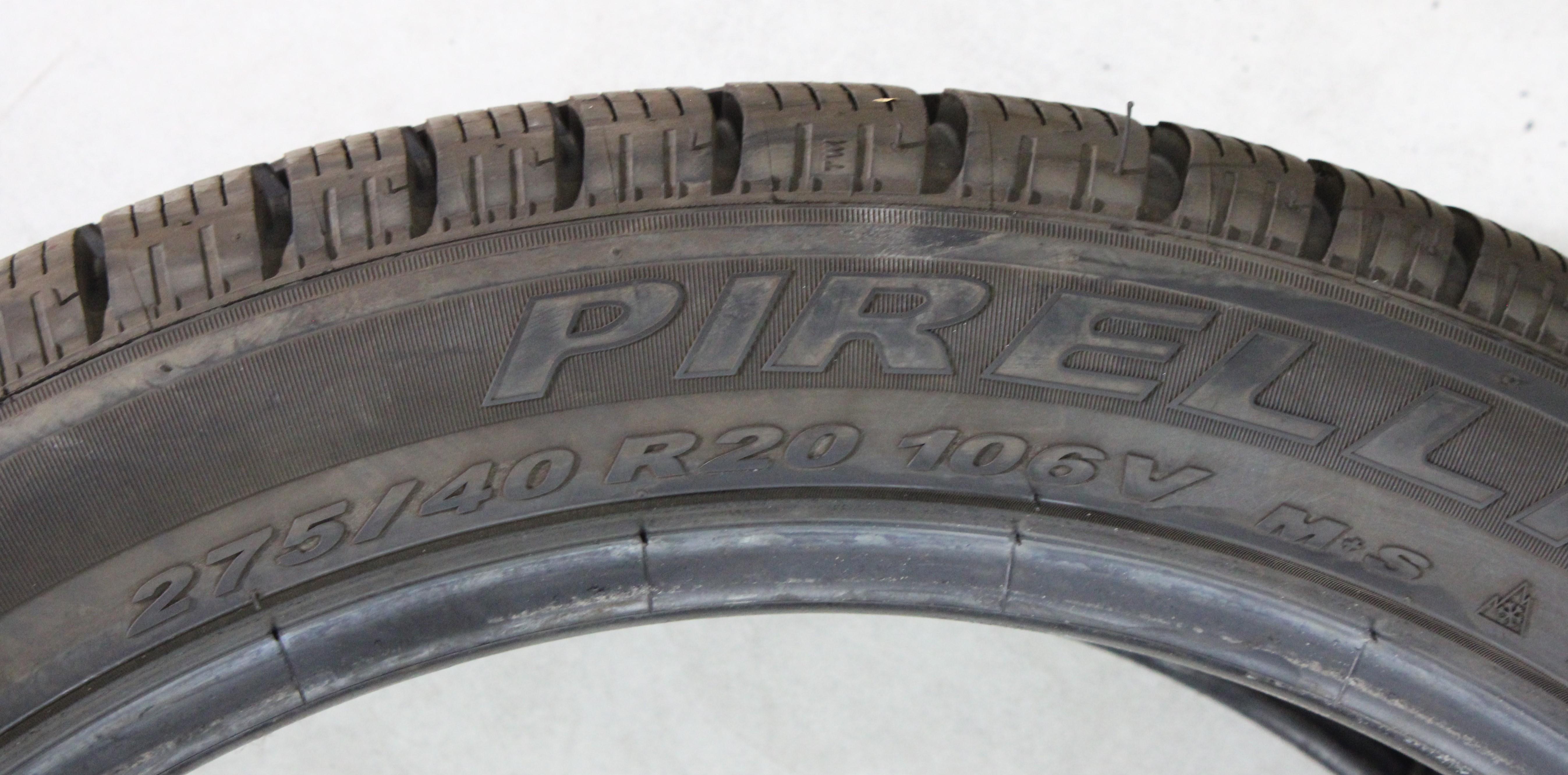 1 x 275/40R20 106V Winterreifen Pirelli Scorpion Ice&Snow* Runflat 8mm 2024