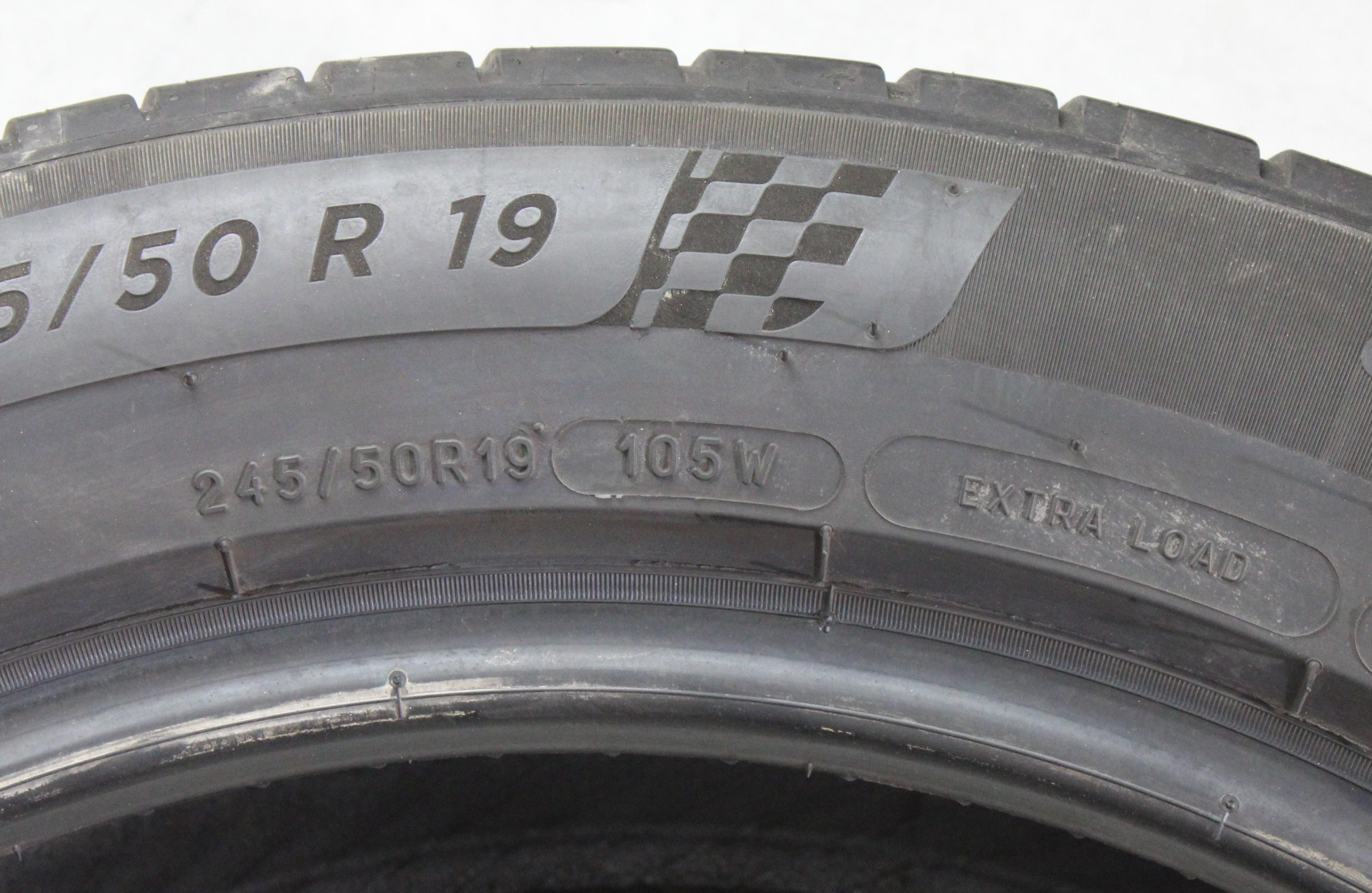 4 x 245/50R19 105W Sommerreifen Michelin Pilot Sport 4 SUV 2x4-4,5mm/2x4,5-5mm 2023 *