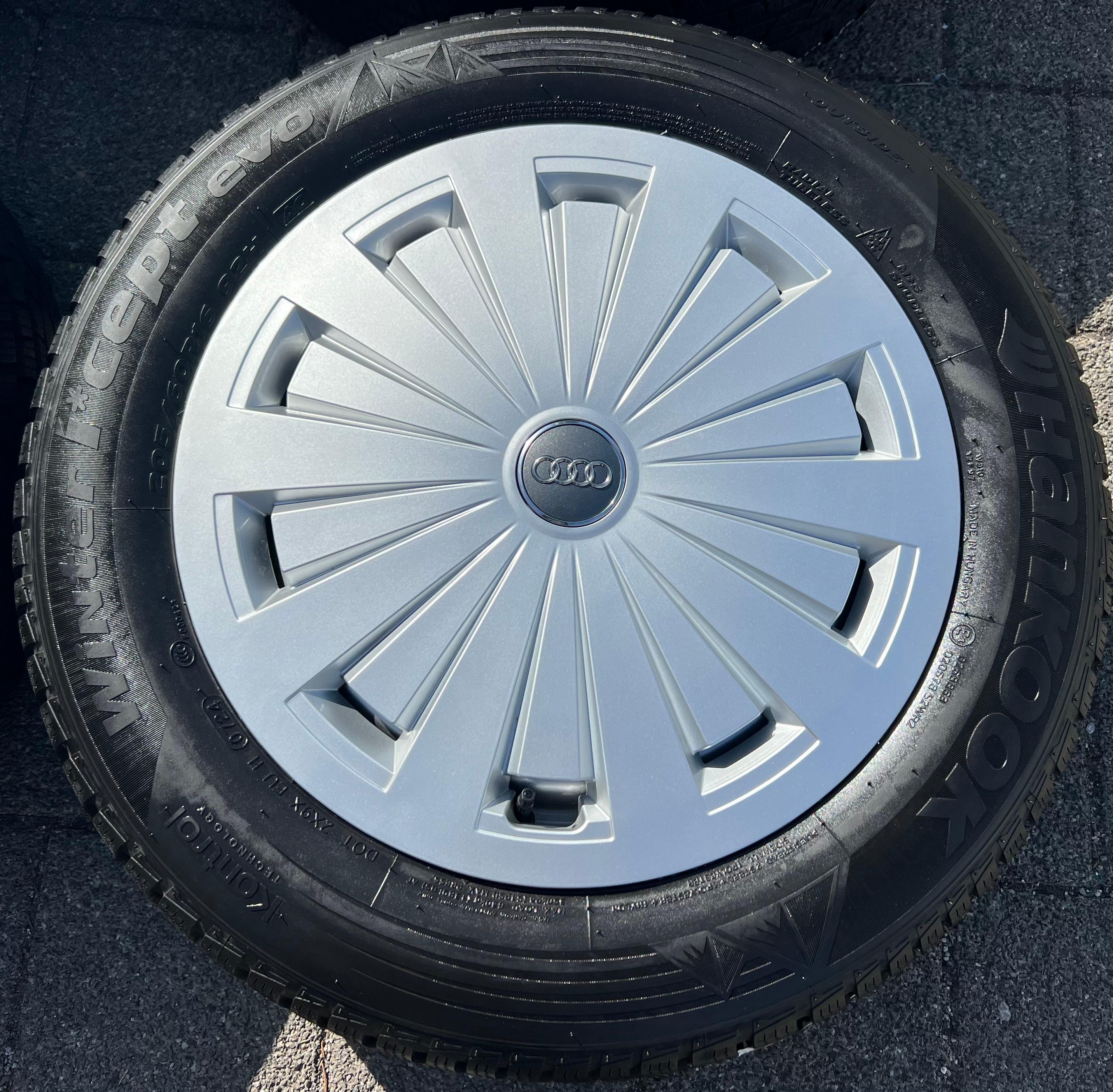 4 ORIGINELE ALUMINIUM WINTERWIELEN AUDI A4 B9 8W 205/60R16 92H 8W0601025 GRATIS VERZENDING