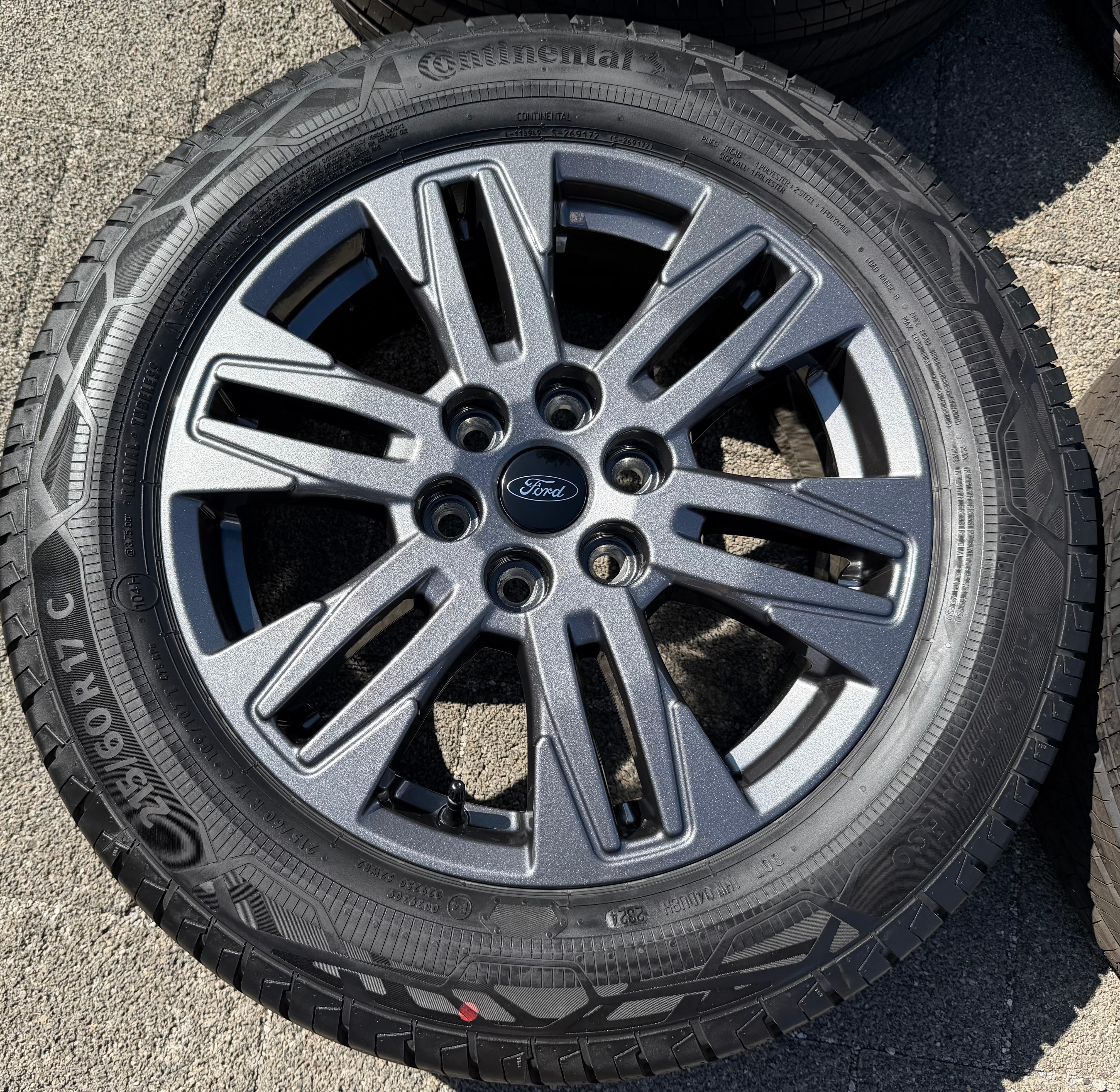 4 Original 17" Alu Sommerräder Ford Transit Tourneo Custom NXN Continental PZ31-FA RDKS