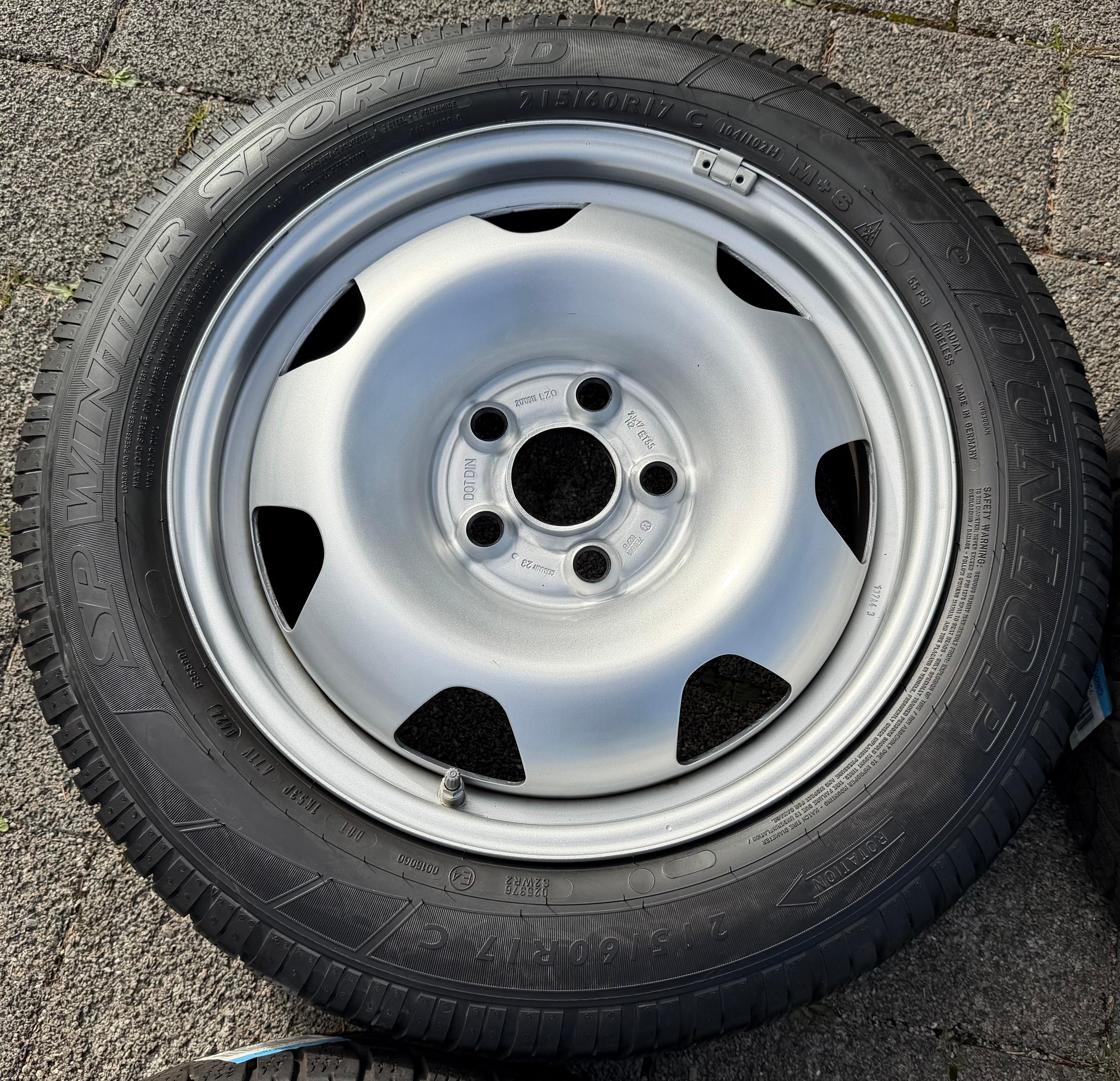 4 WINTERRÄDER 17" VW BUS T5 T6 T6.1 215/60R17C 104/102H DUNLOP 2024 RDKS