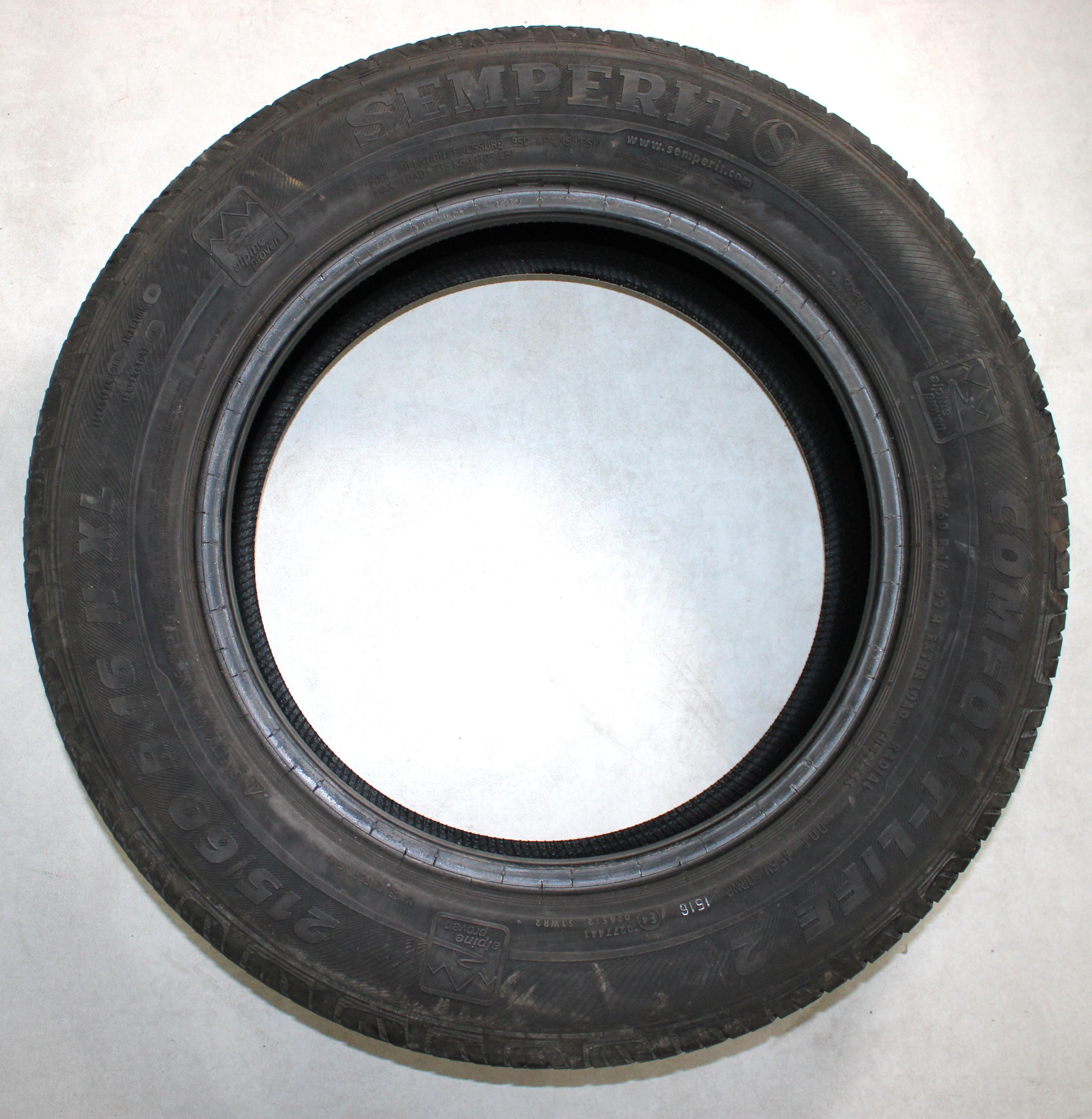4 x 215/60R16 99H Sommerreifen Semperit Comfort-Life 2 2x5,5-6mm/2x6-7mm 2016 XL