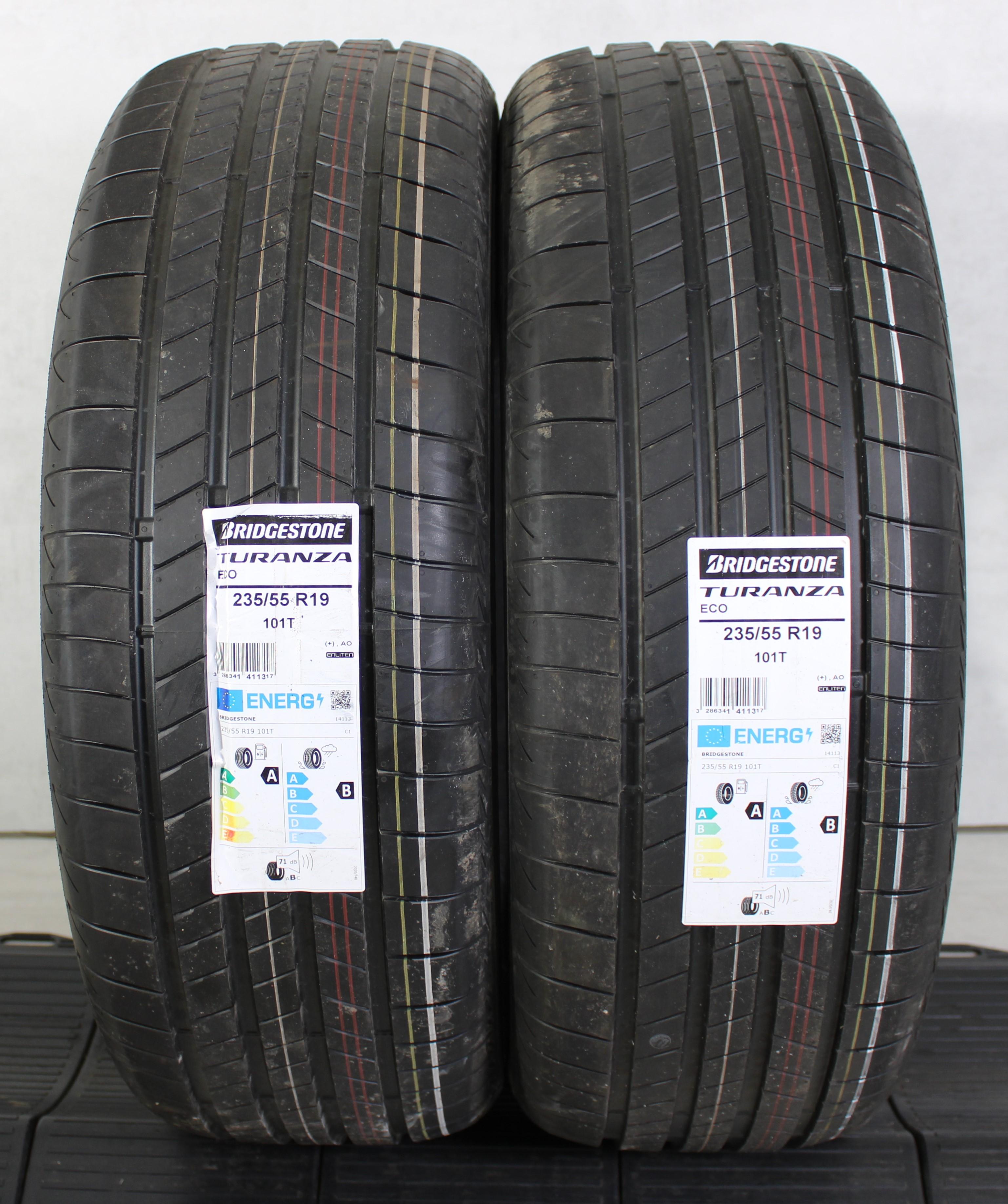 2 x 235/55R19 101T Sommerreifen Bridgestone Turanza Eco Volles Profil 2021 AO