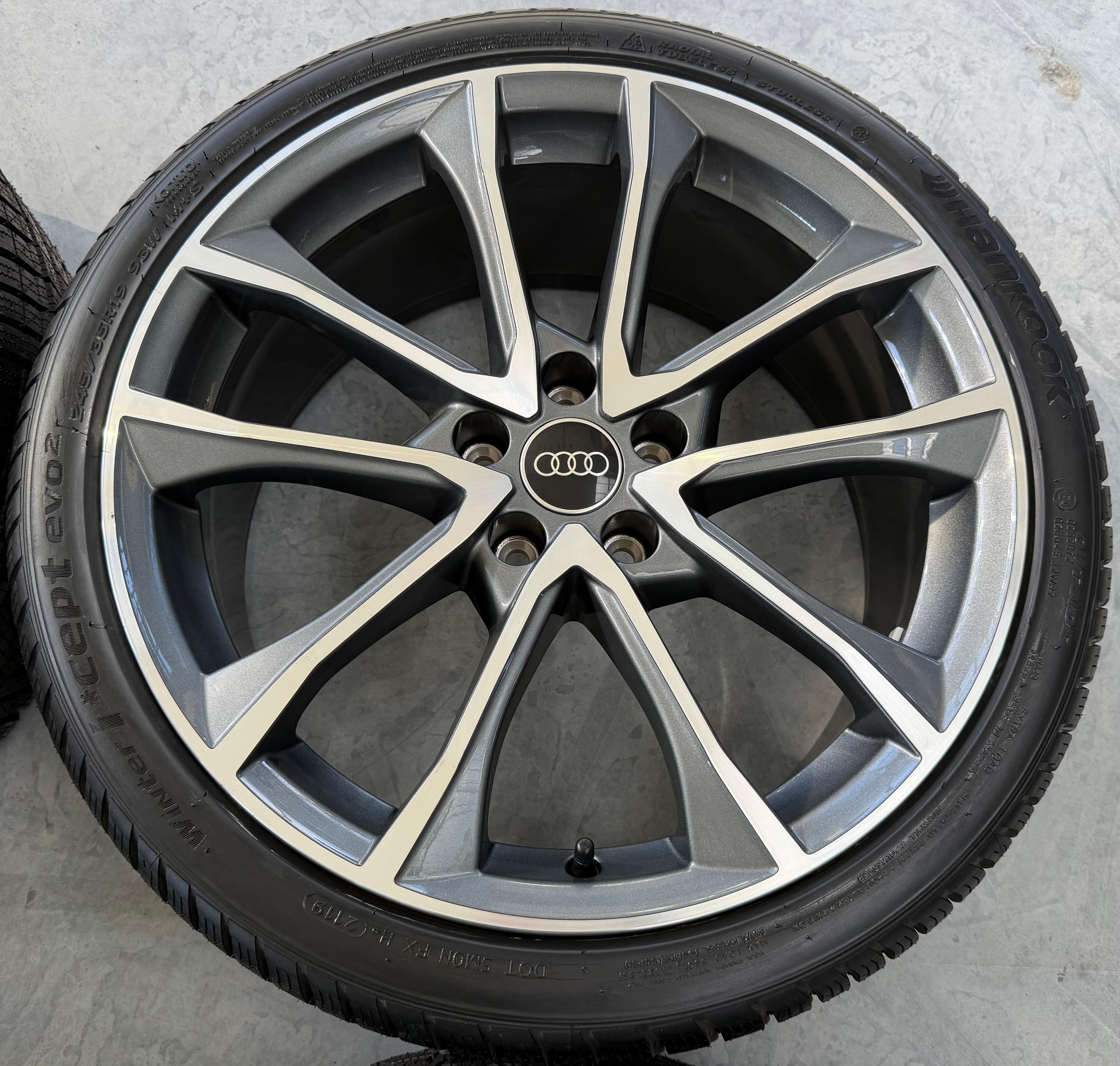 4 Original 19" Alu Winterräder Audi A4 S4 8W B9 8W0601025BF 245/35R19 93W Hankook