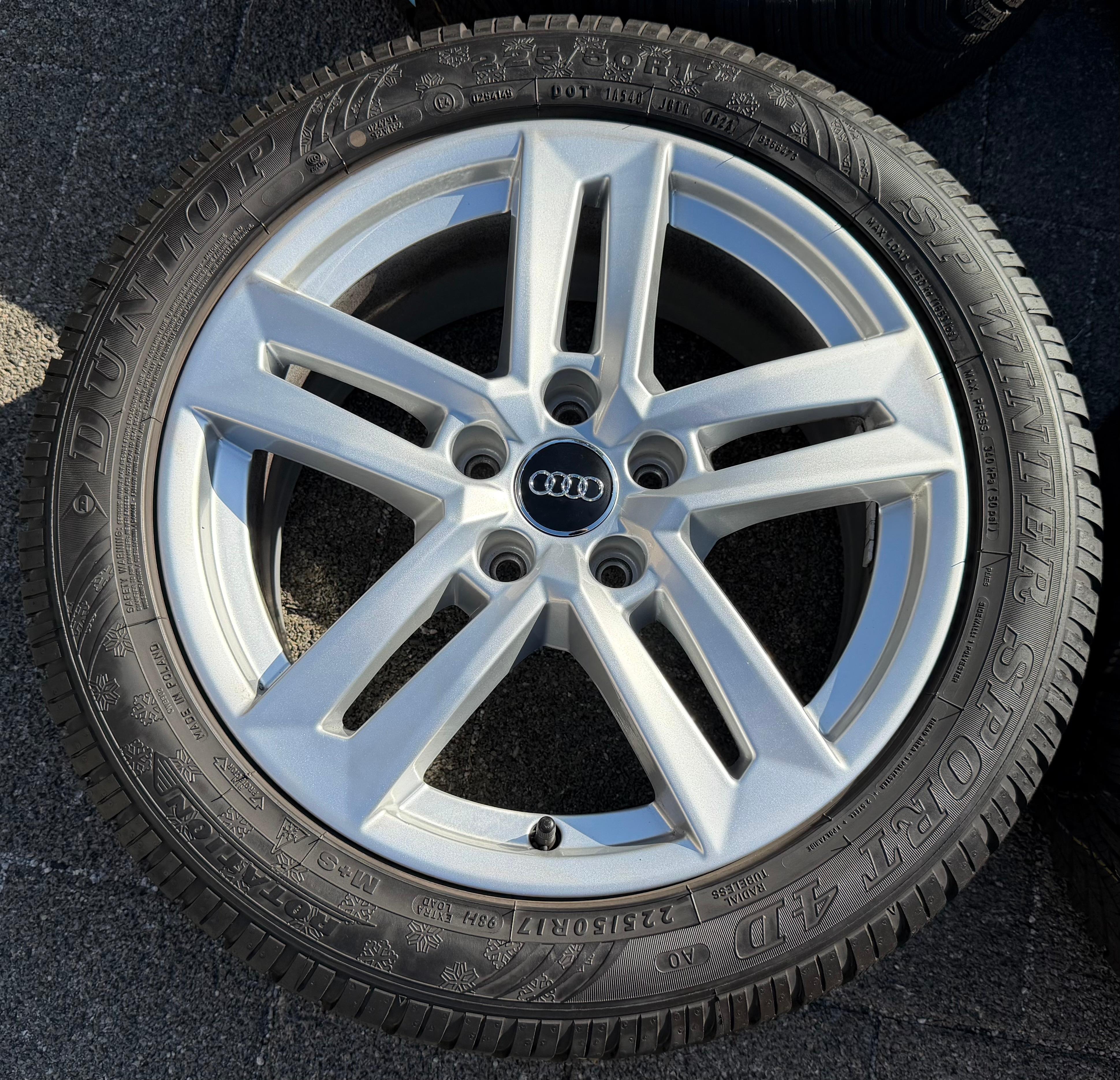 4 Original 17" Alu Winterräder Audi A4 B9 8W 8W0601025P 225/50R17 98H Winterreifen