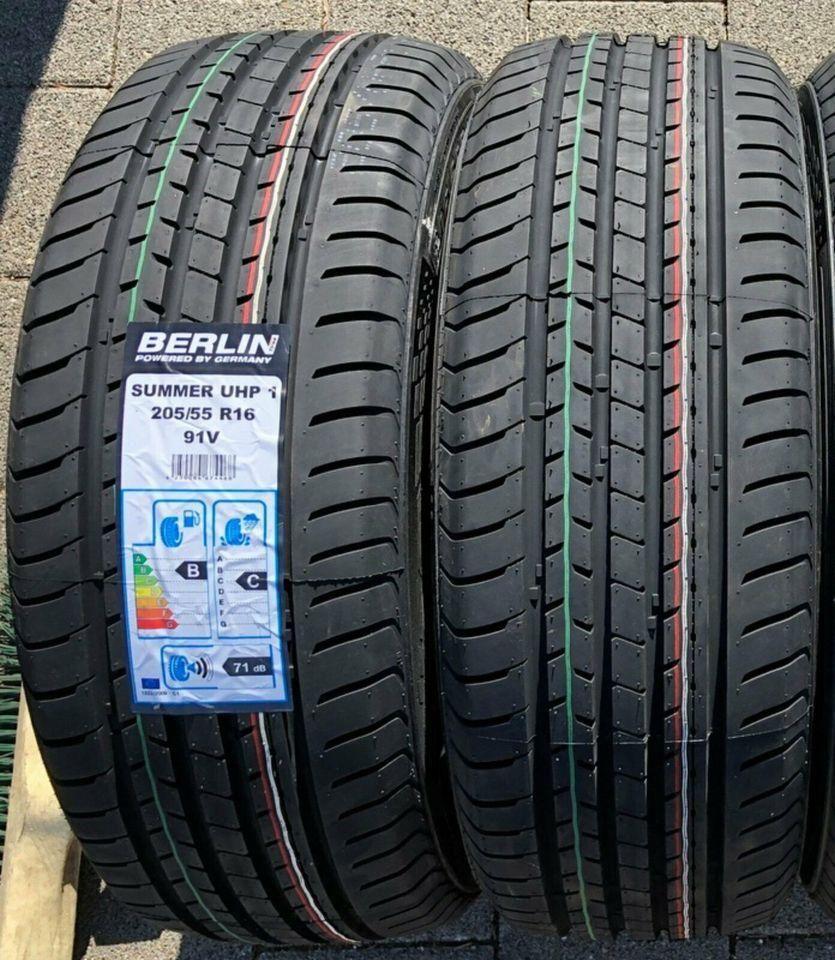 2X 205/55R16 91V BERLIN TIRES SUMMER UHP1 SOMMERREIFEN NEU #120M