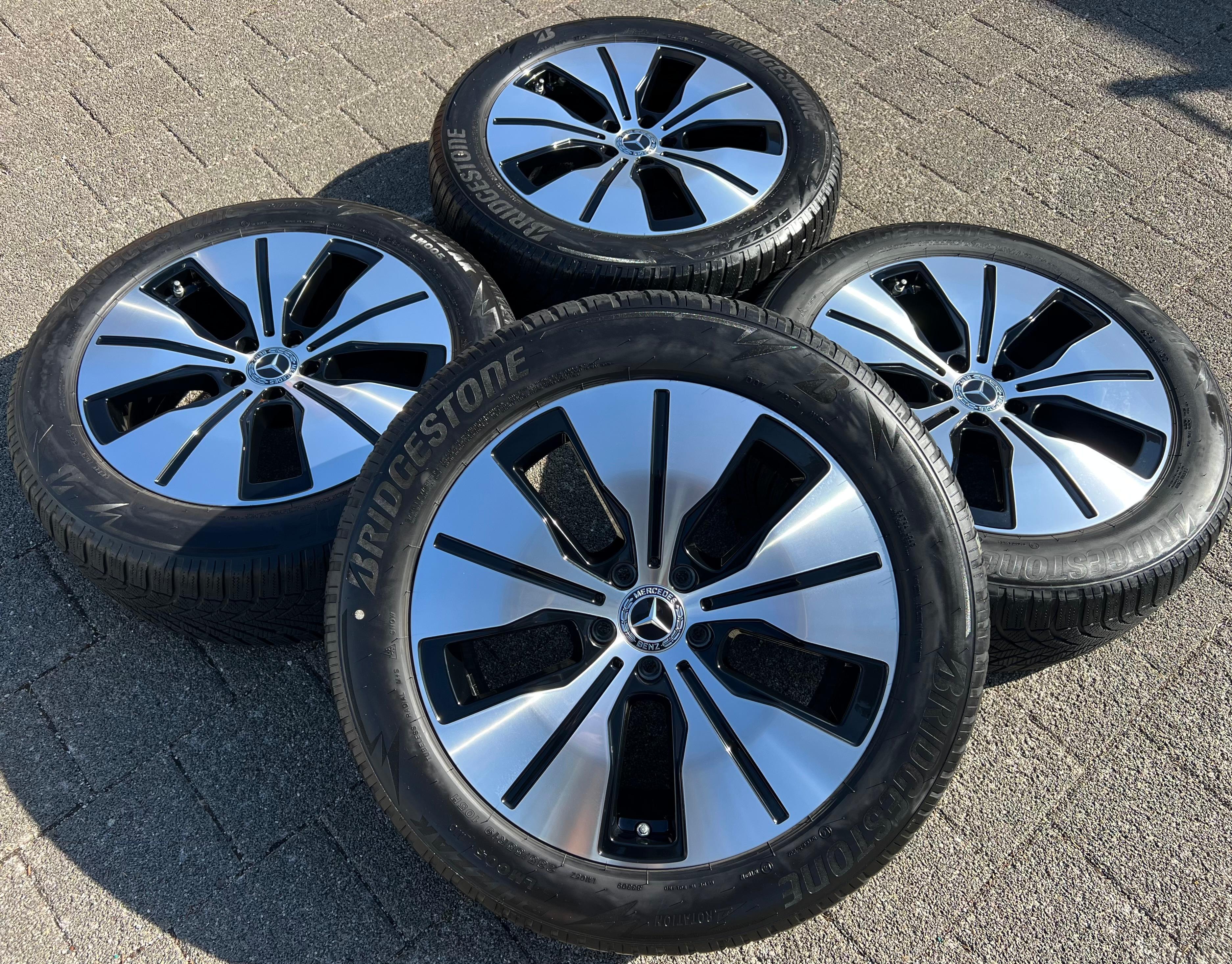 4 ORIGINAL 19" ALUFELGEN MERCEDES BENZ EQC 293 A2934010100 RDKS 8x19 ET34