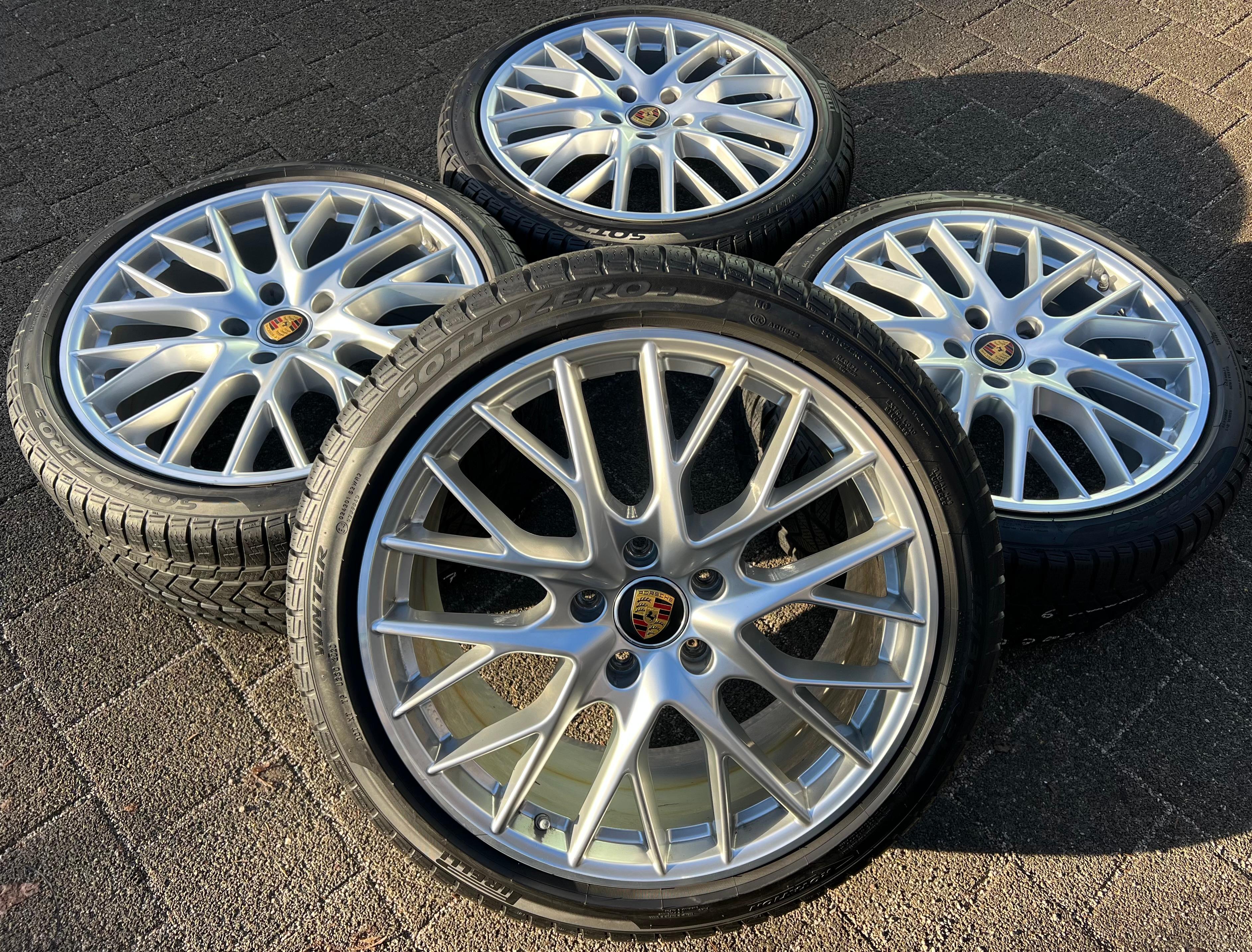 4 RUEDAS DE ALEACIÓN ORIGINALES DE 21" PARA INVIERNO PORSCHE PANAMERA 971 SPORT RAD 971601025D 971601025A