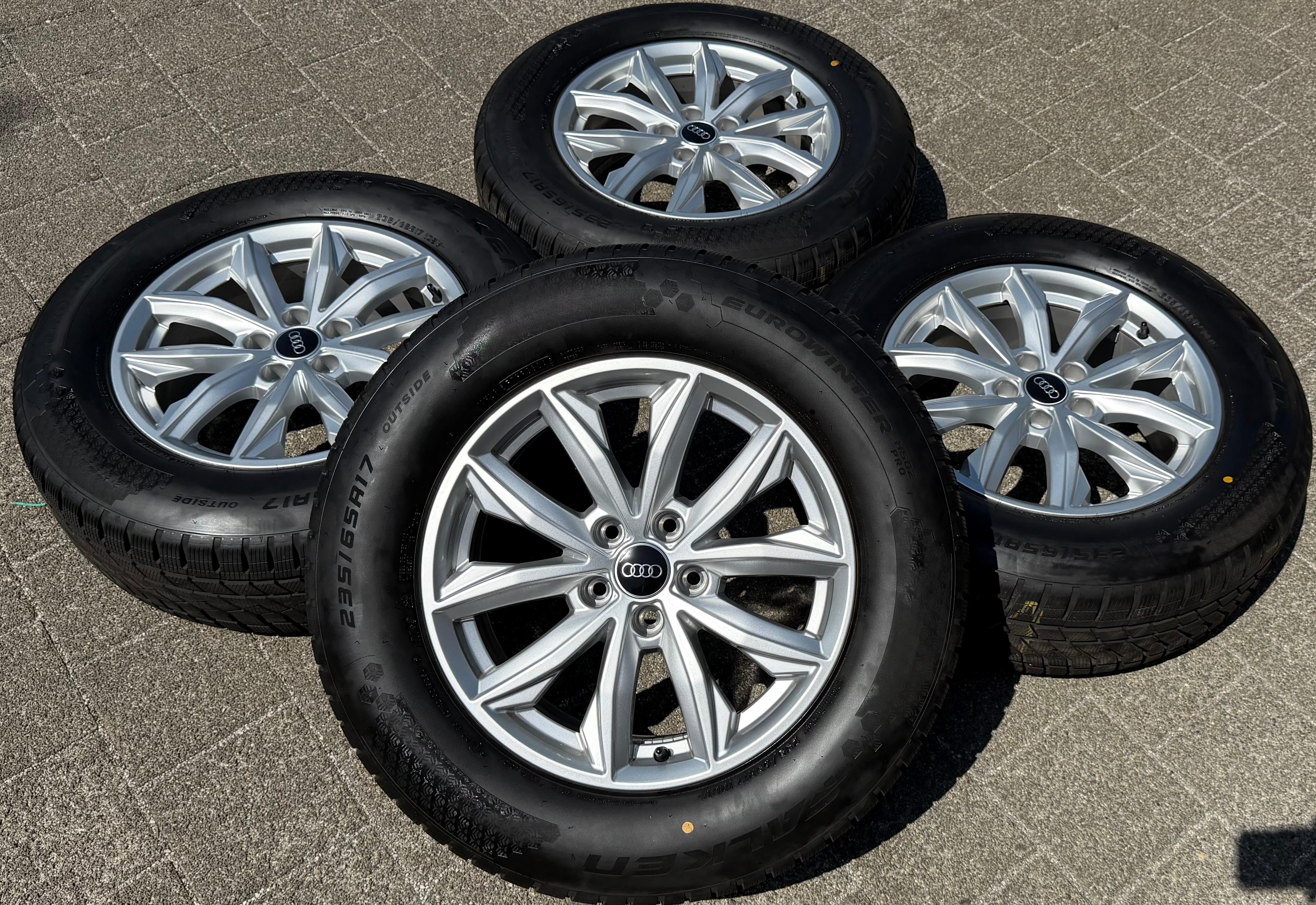 4 Original 17" Alu Winterräder Audi Q5 FY 80A601025J 7x17 ET34 235/65R17 108V 2024