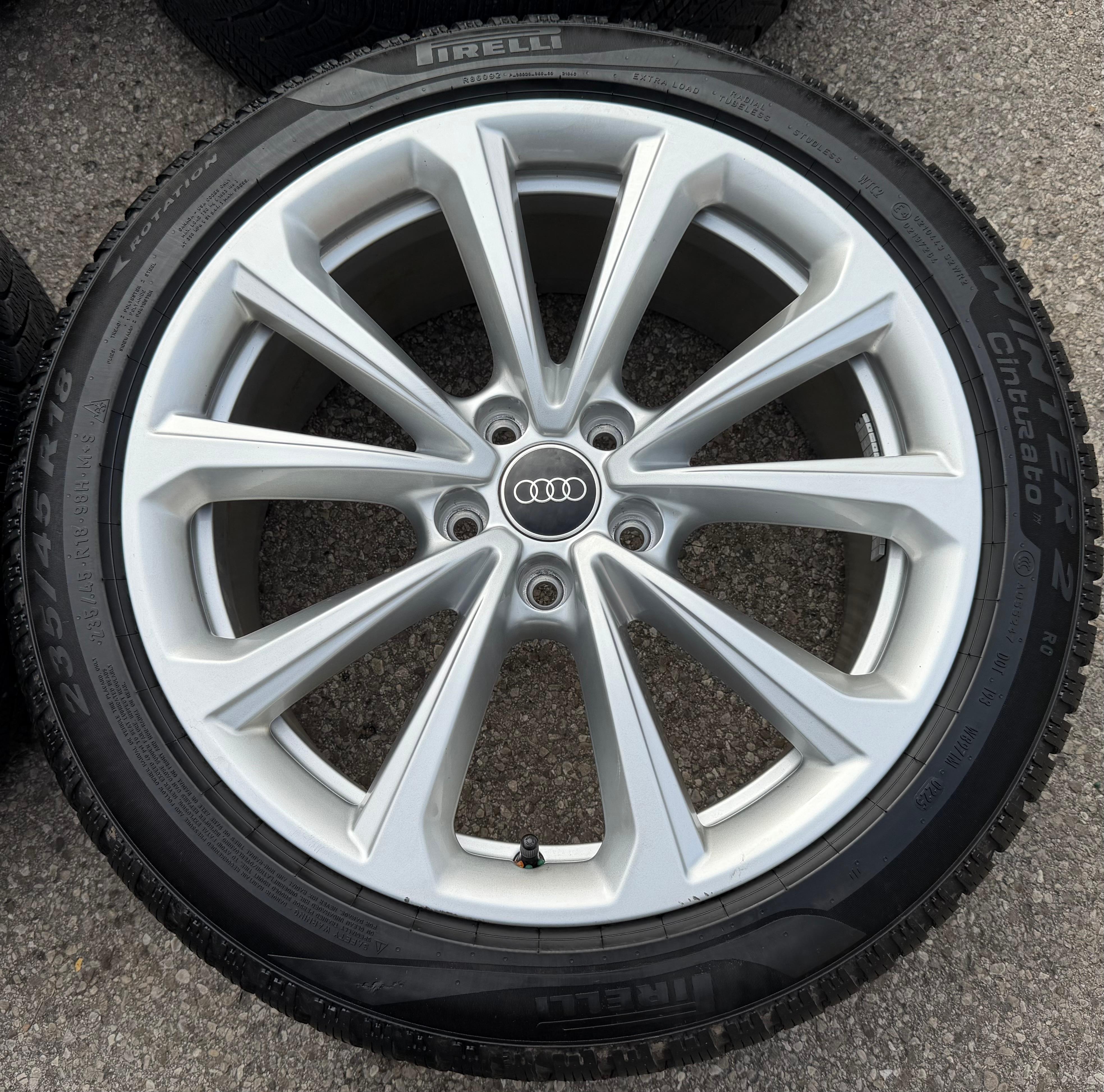 4 llantas de aleación originales de 18" para invierno AUDI A5 S5 FU2 B10 8B3601025D 235/45R18 98H 2025