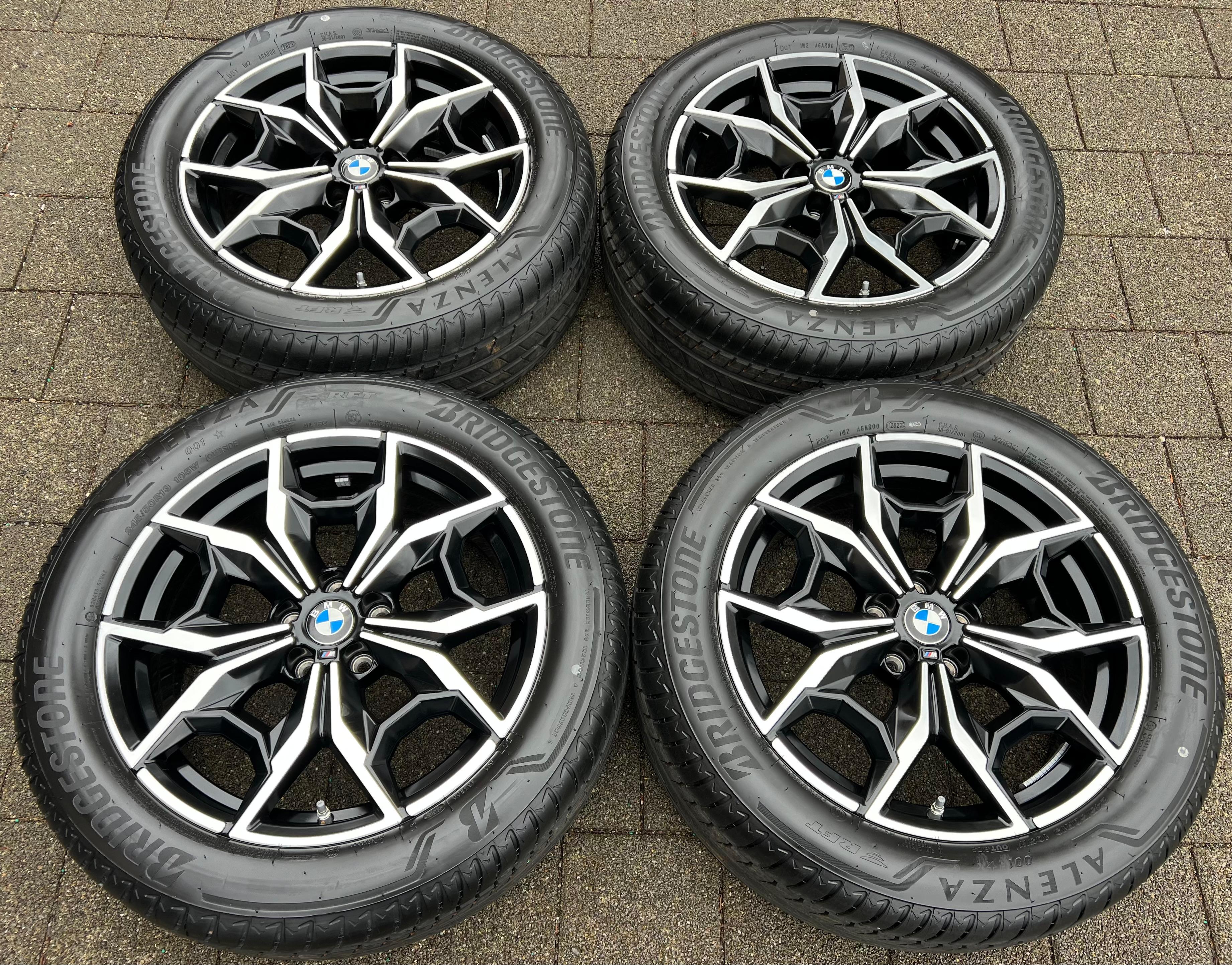 4 CERCHI ESTIVI ORIGINALI IN ALLUMINIO DA 19" BMW X3 G01 X4 G02 STYLING M887 BRIDGESTONE 2023 RDKS CONSEGNA GRATUITA