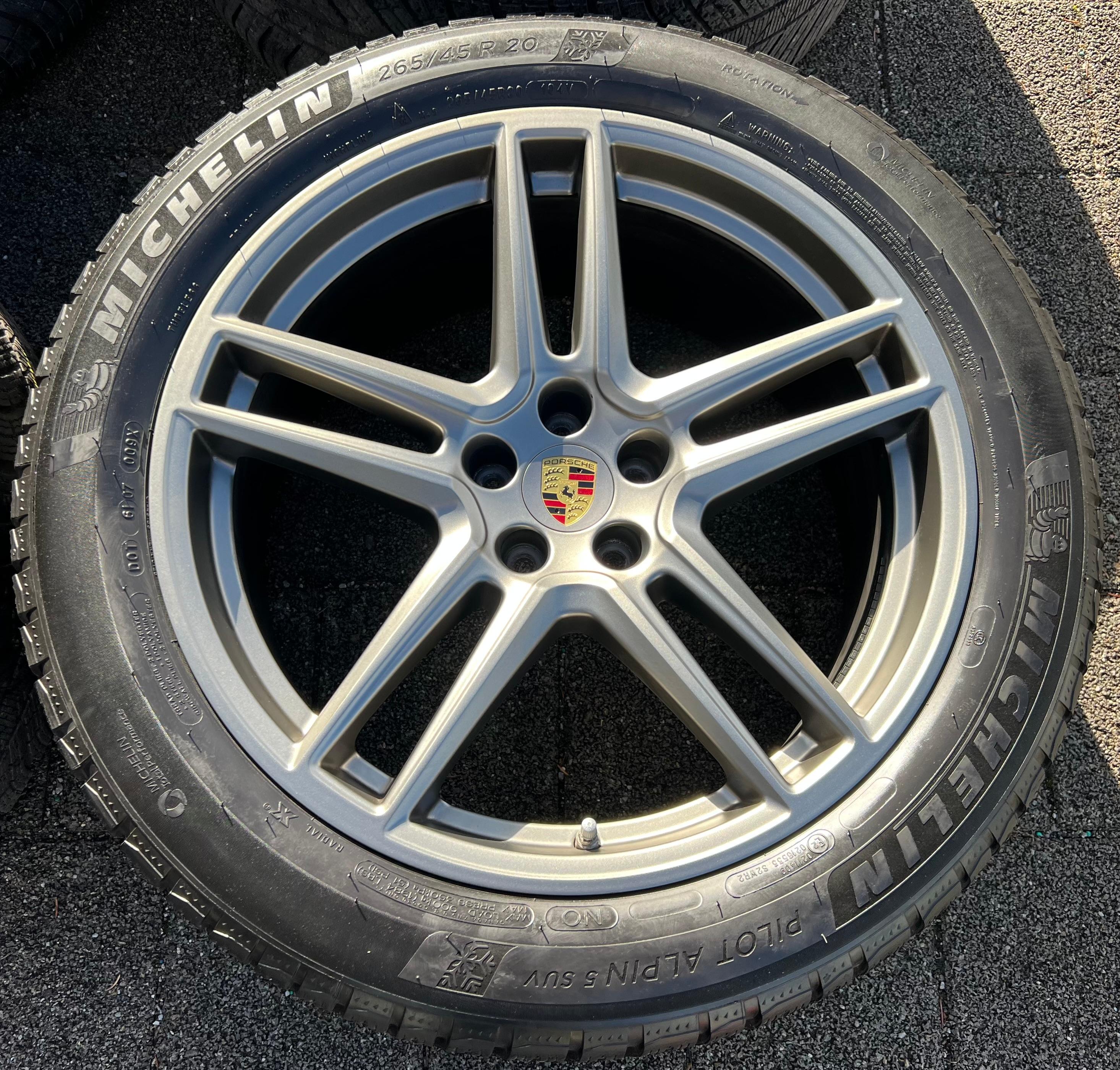 4 ORIGINAL 20" ALU WINTERRÄDER PORSCHE MACAN 265/45R20 104V 295/40R20 106V RDKS