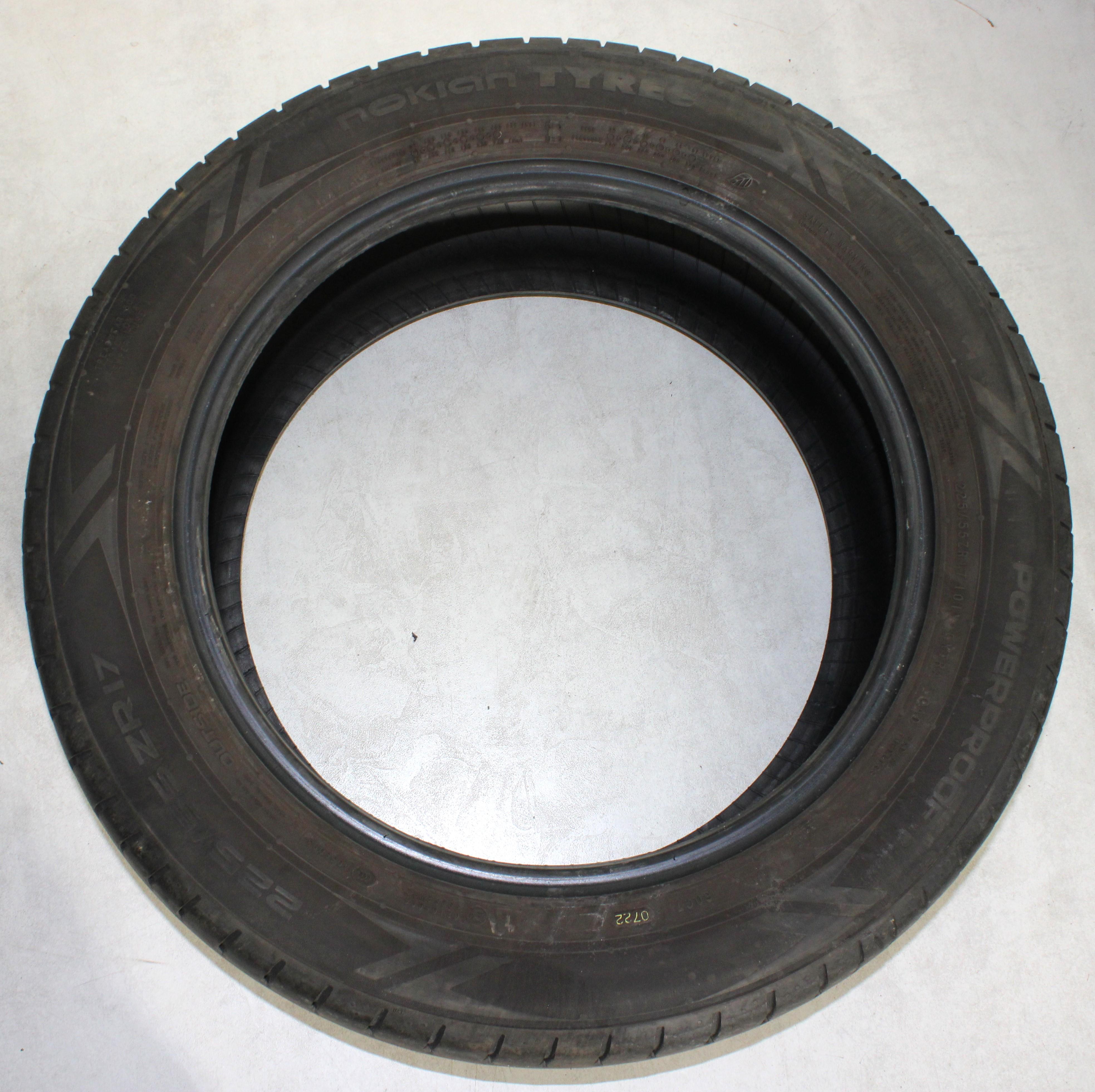 4 x 225/55R17 101Y Sommerreifen Nokian Powerproof 4,5-5mm 2022 XL