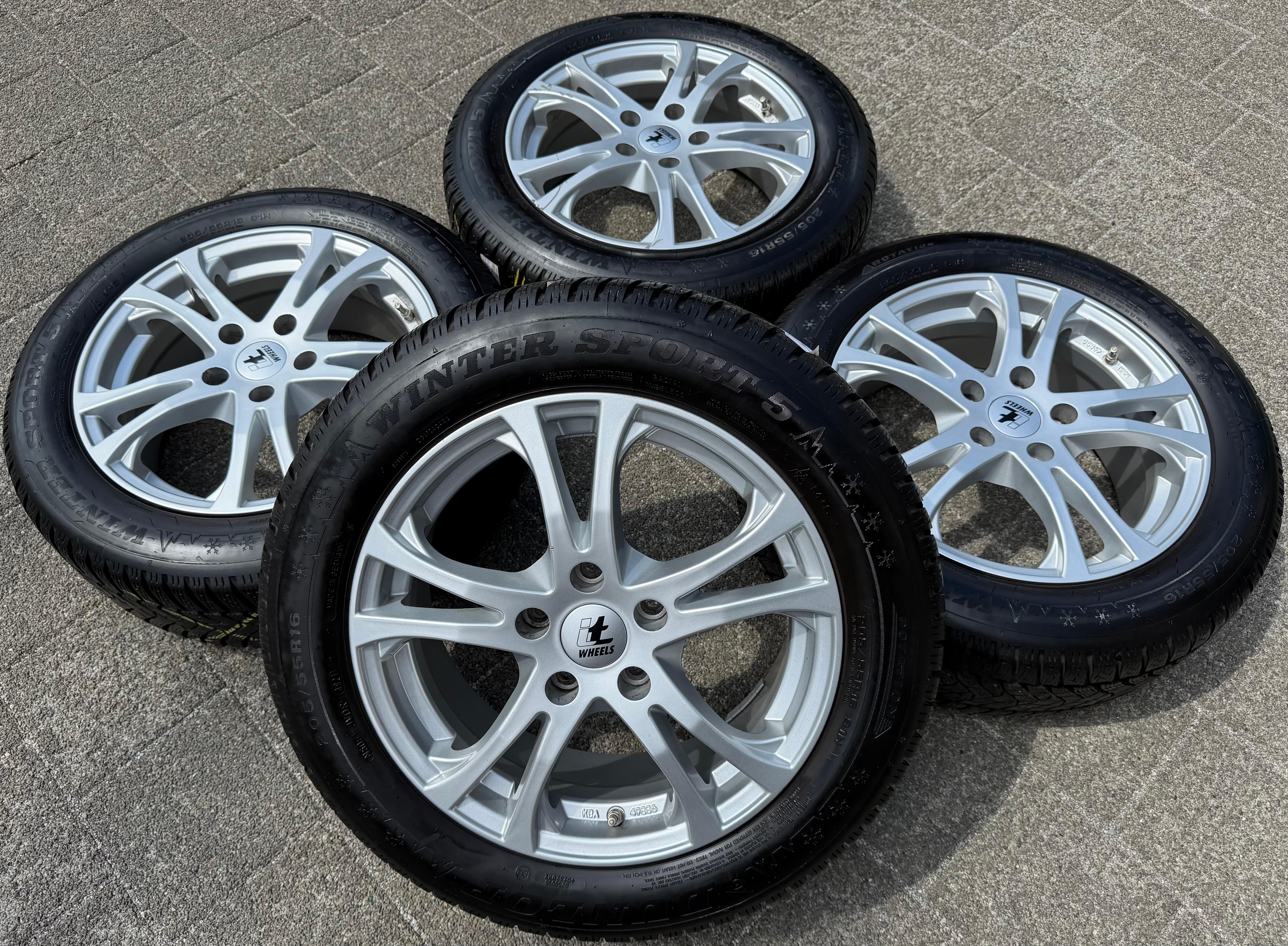 Alu Winterräder VW Caddy Golf Touran Passat Skoda Octavia Seat Leon Audi A3 A4
