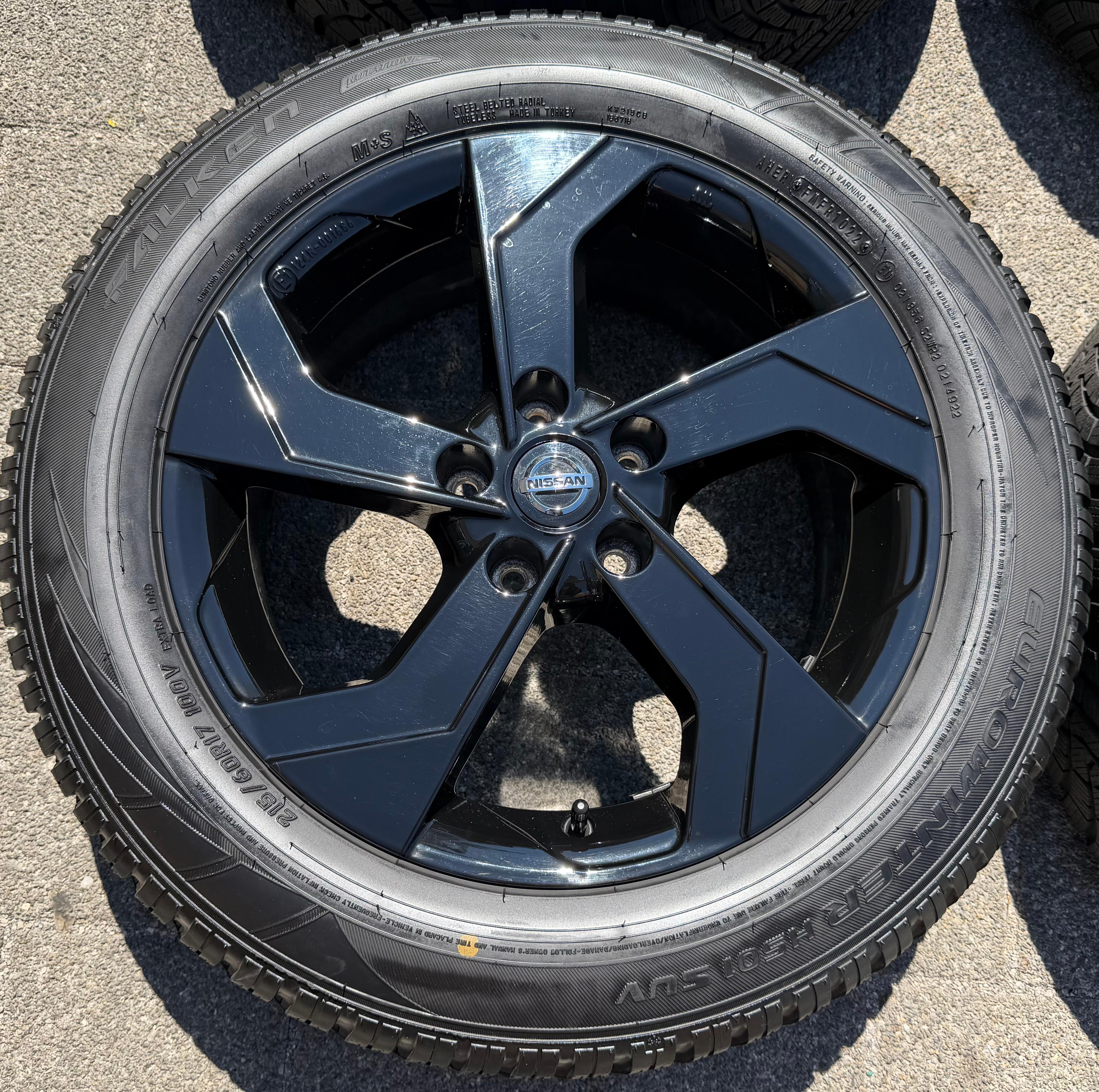 4 Original 17" Alu Winterräder Nissan Qashqai II J11 KB409-HV200 215/60R17 RDKS