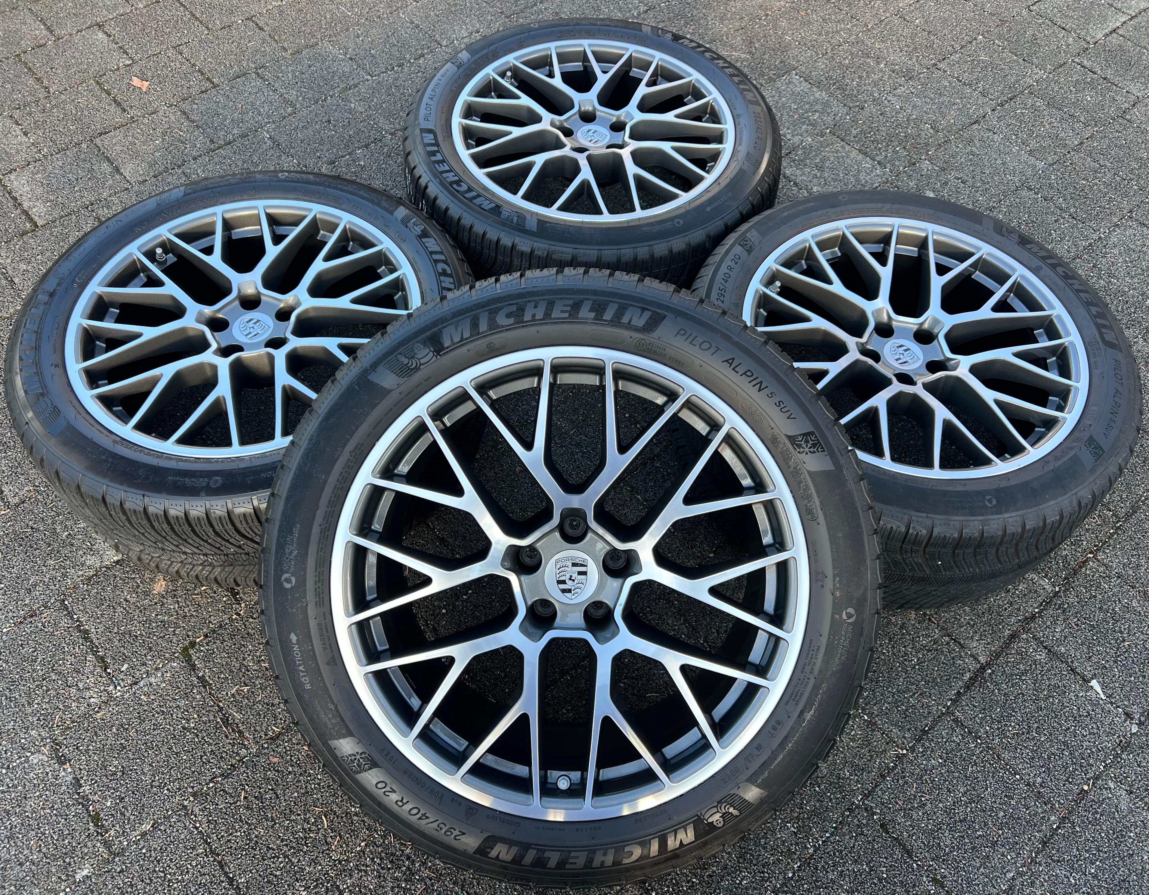 4 ORIGINAL 20" ALU WINTERRÄDER PORSCHE MACAN I & II RS SPYDER FELGEN MICHELIN