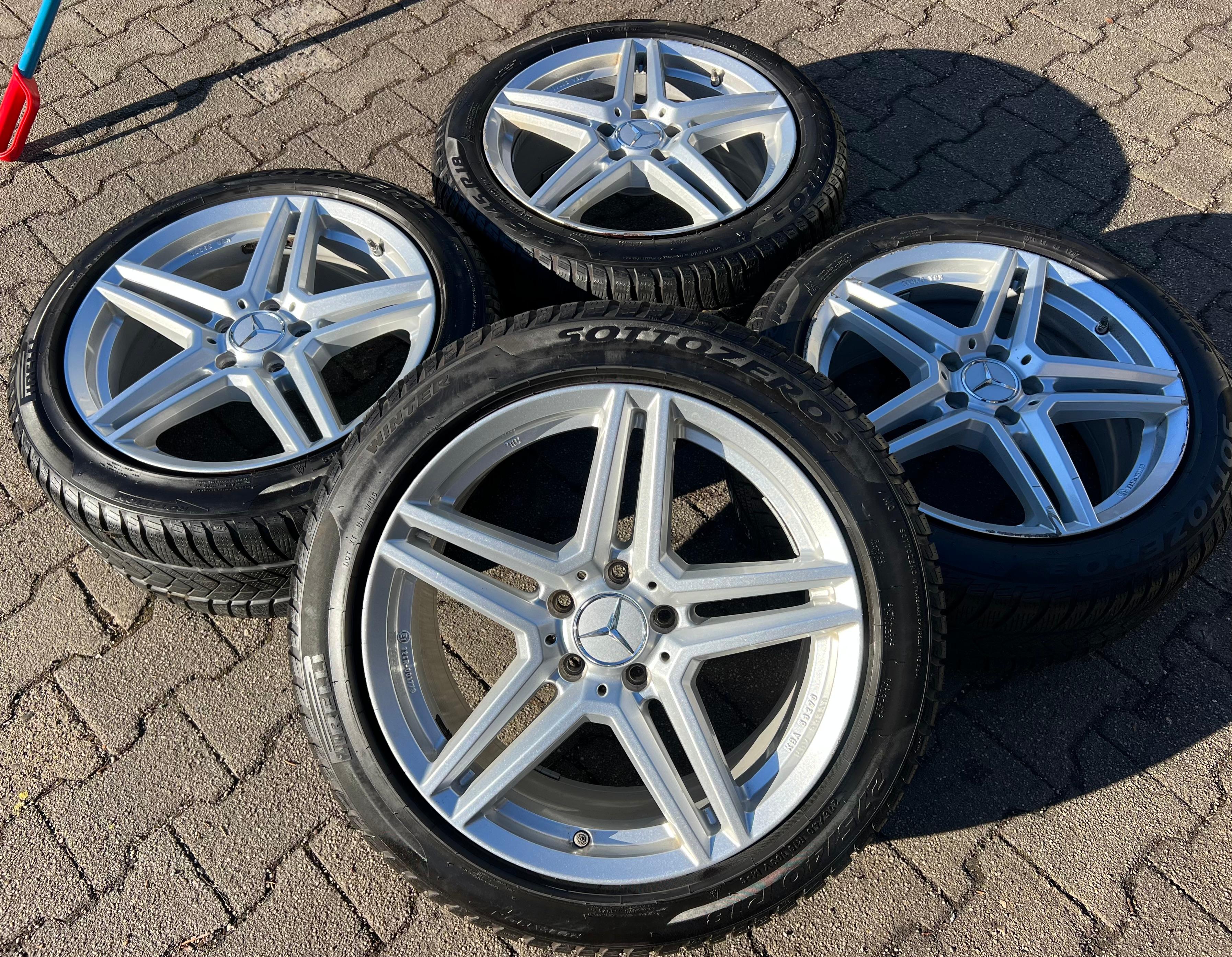 4 ALUMINIUM WINTERWIELEN MERCEDES E-KLASSE W212 W213 245/45R18 100V 275/40R18 103V 2022
