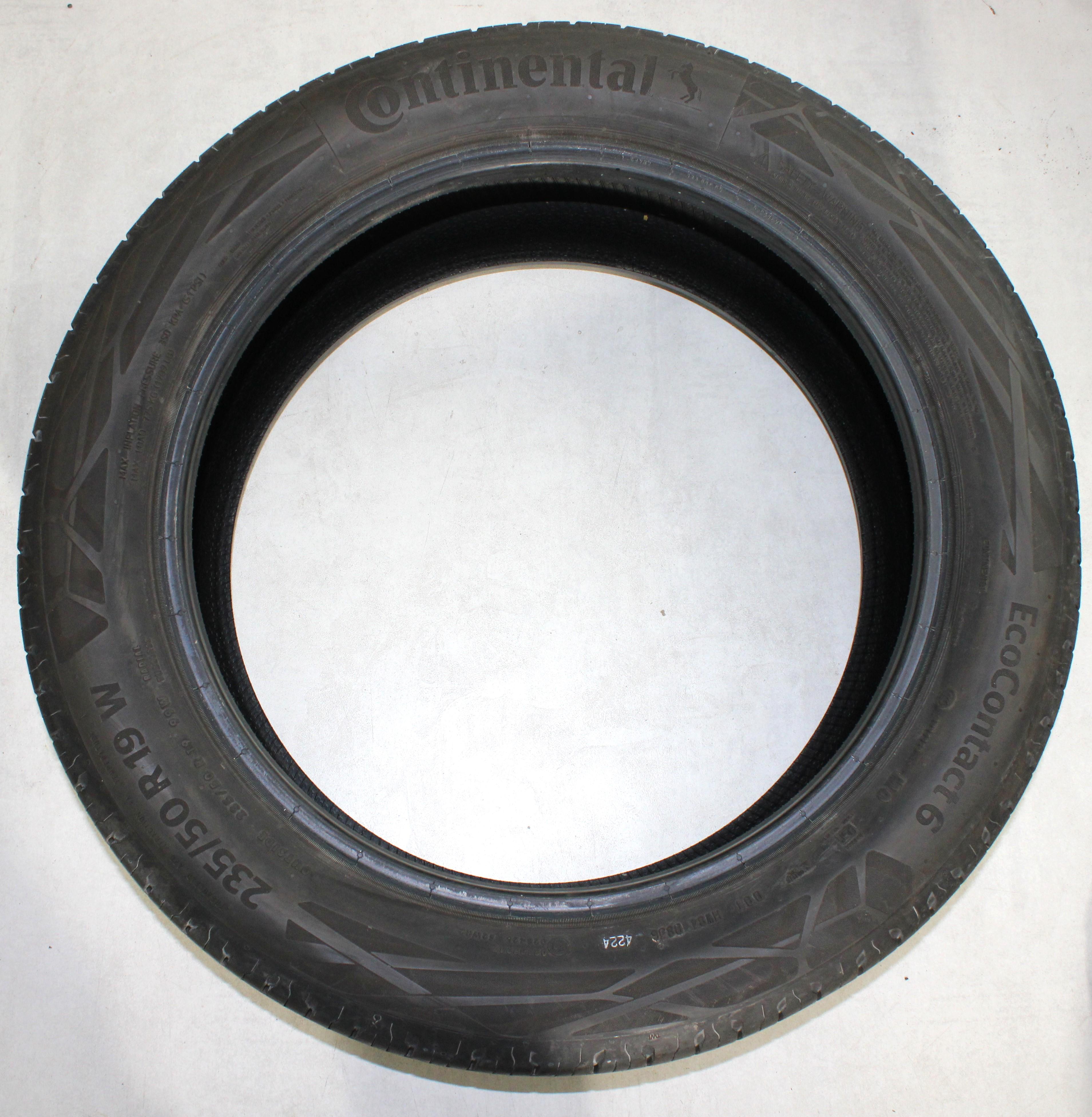 4 x 235/50R19 99W Sommerreifen Continental  Eco Contact 6 MO 2x4,5-5mm/2x5,5-6mm 2024